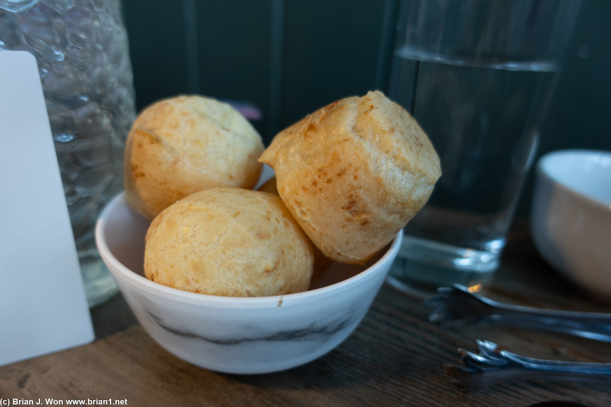 Cheese bread were a bit too big and a tad too crispy. Still nom.