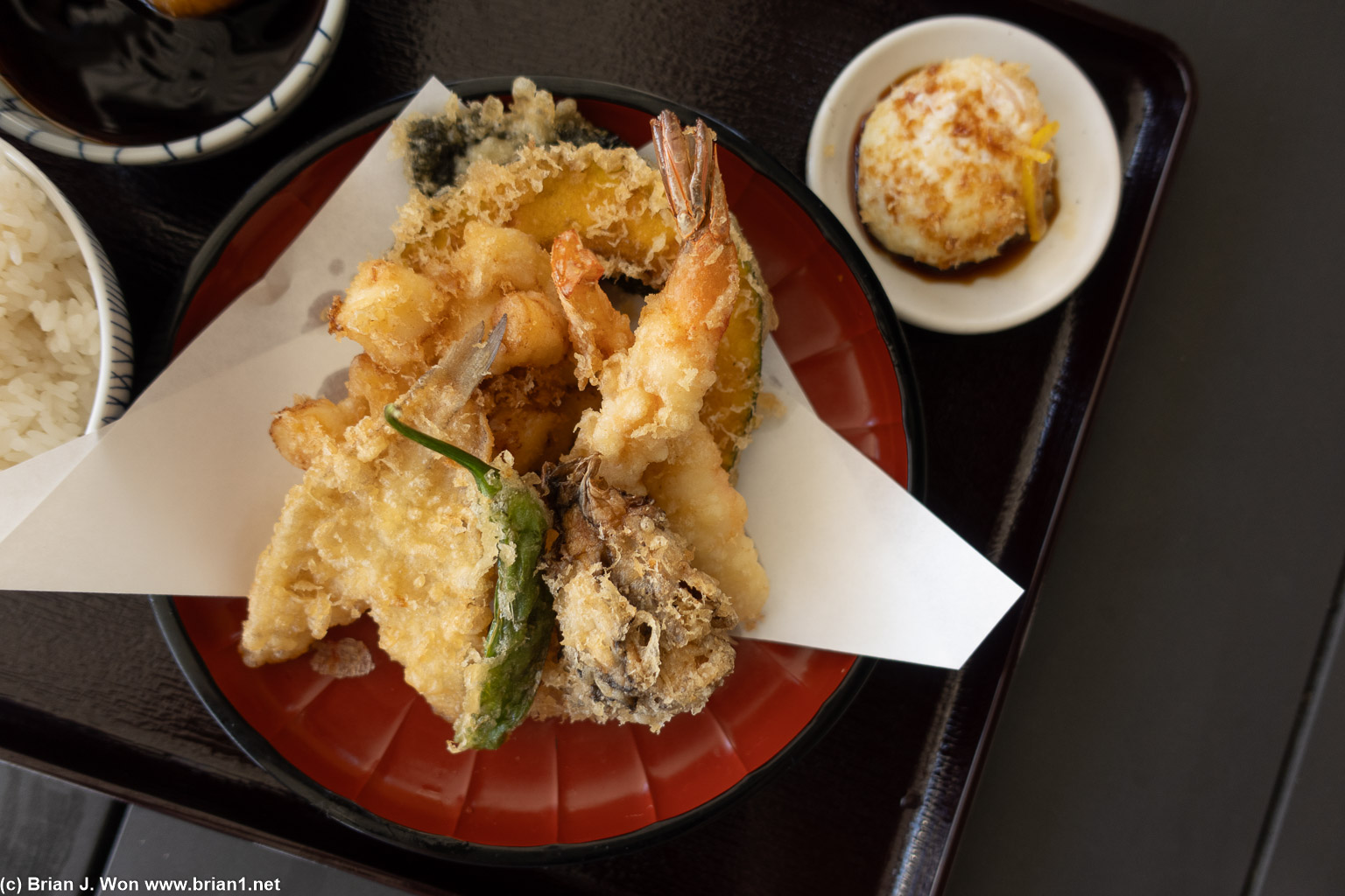 The tempura is excellent.