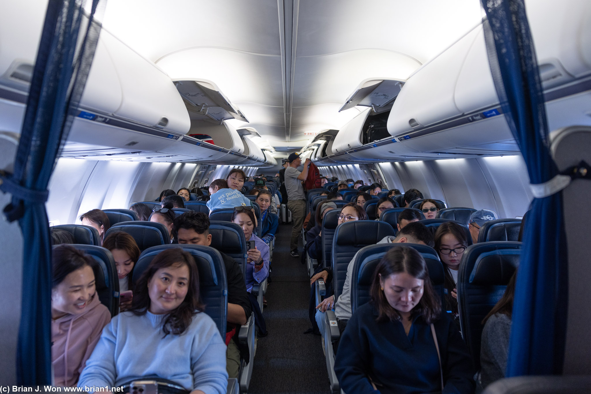 Nearly full flight for the return inaugural.
