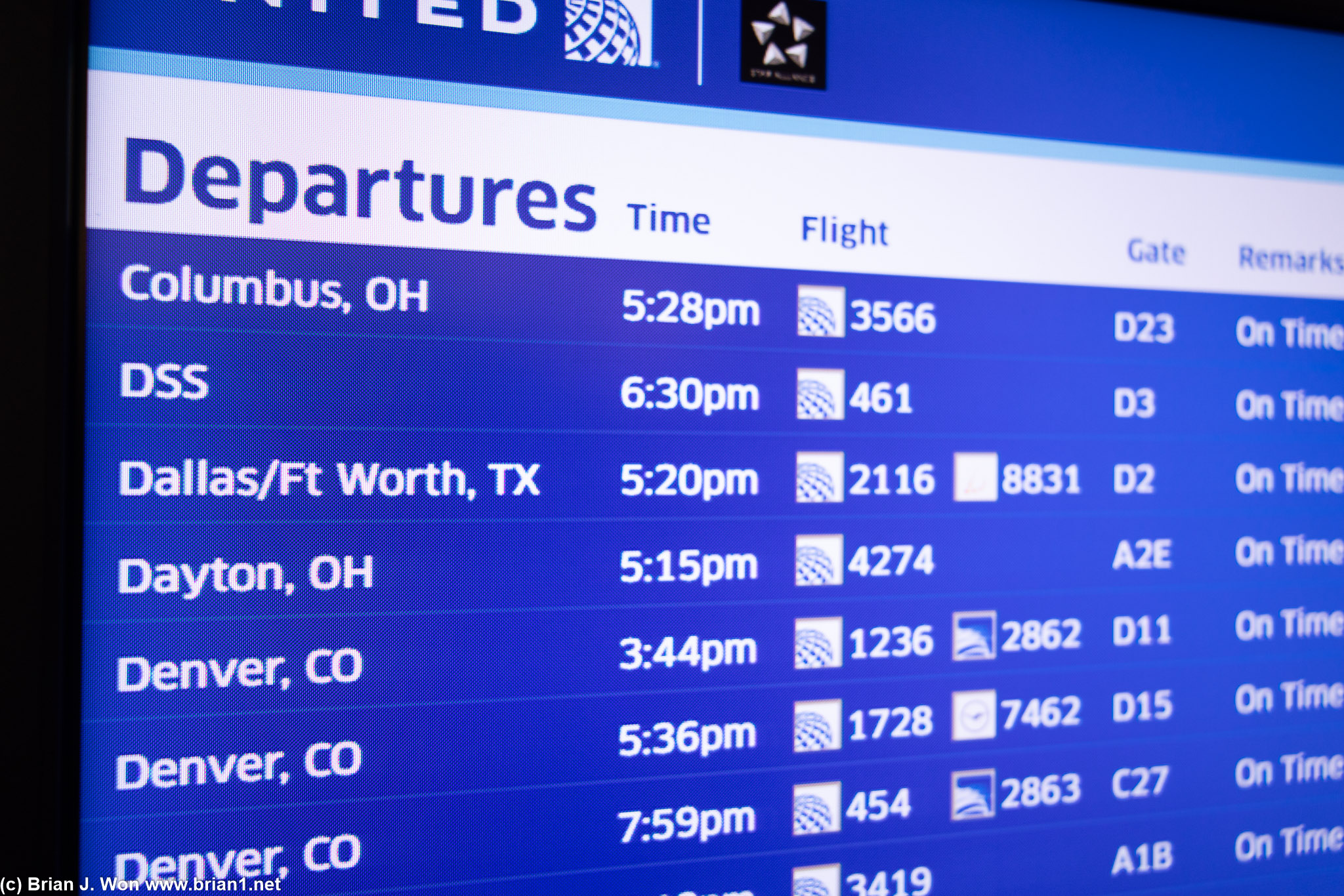 United's inaugural flight from Washington, DC to Dakar, Senegal is on the board.