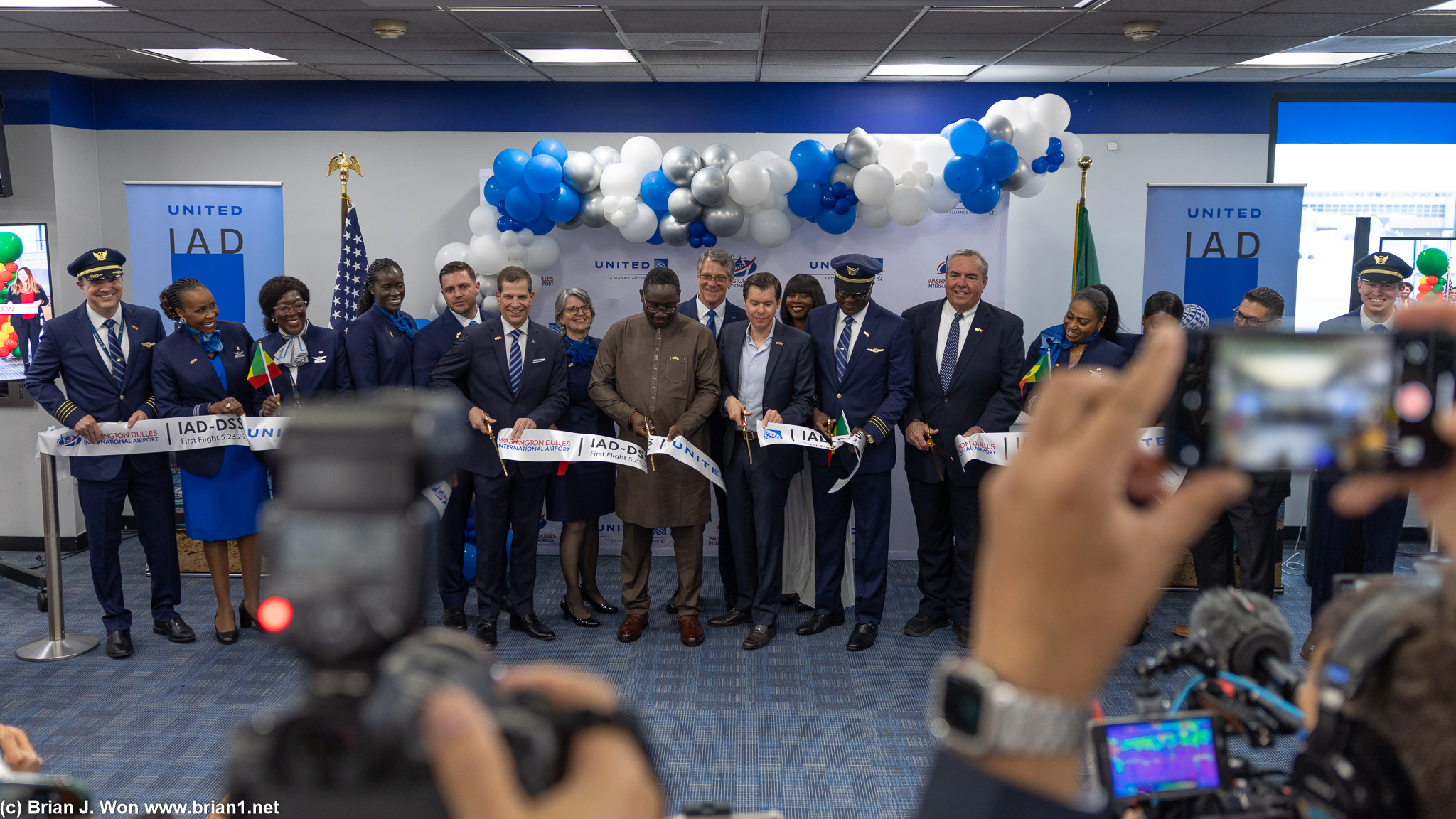 Ribbon cutting.