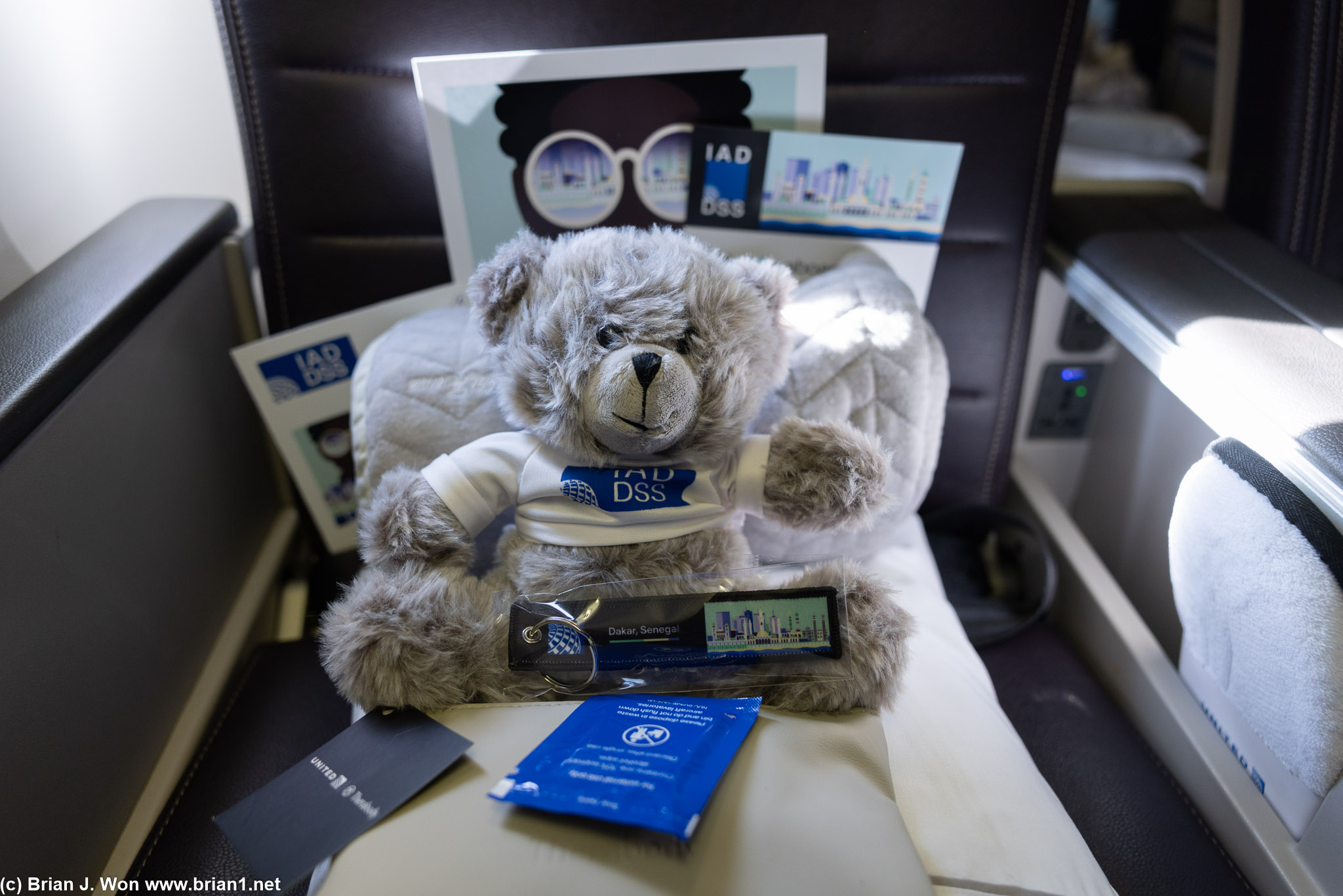 Inaugural flight swag.