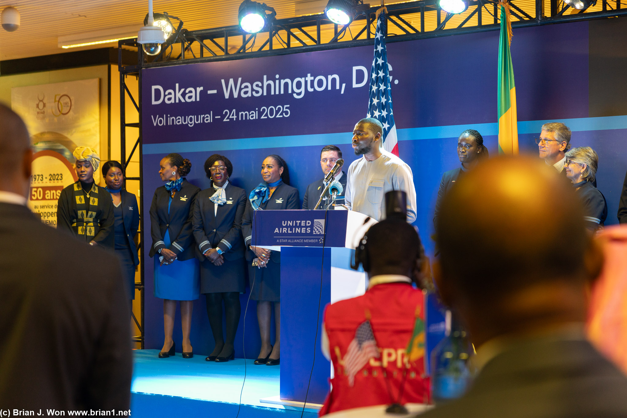 Arrival speeches.