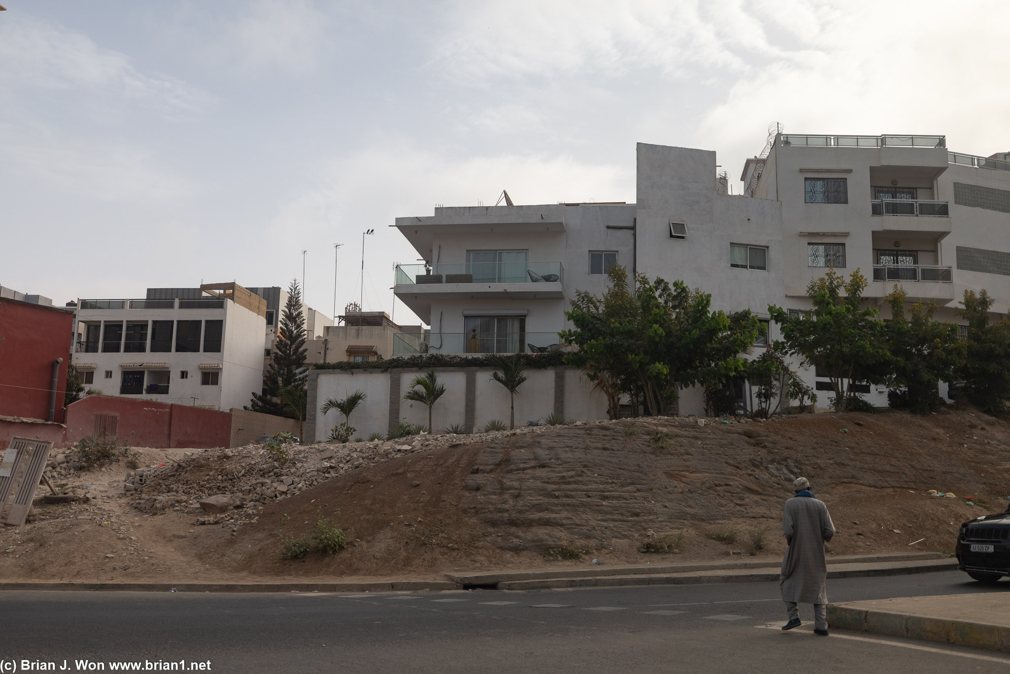 Nicer areas of Dakar.