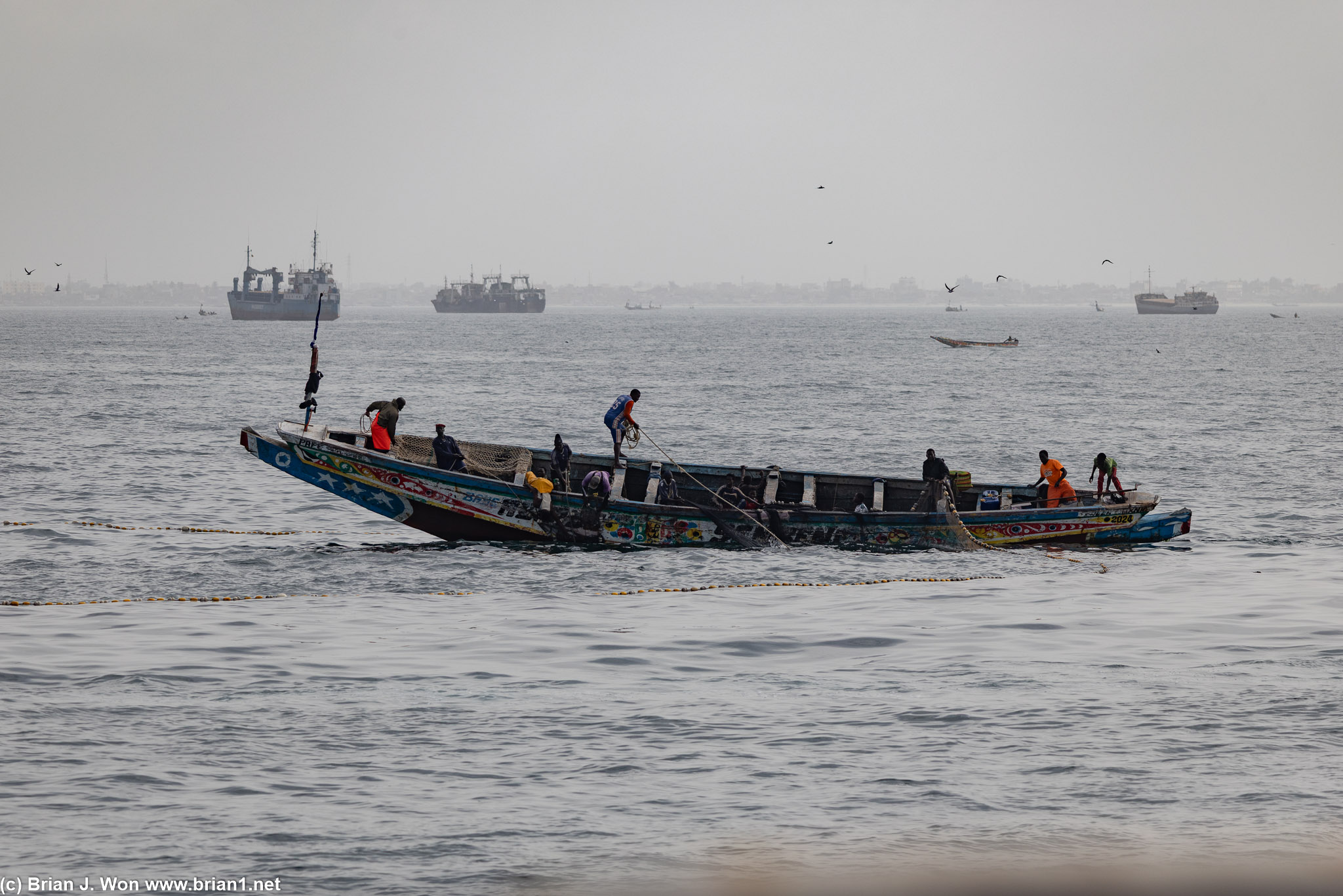 And some little fishing boats.