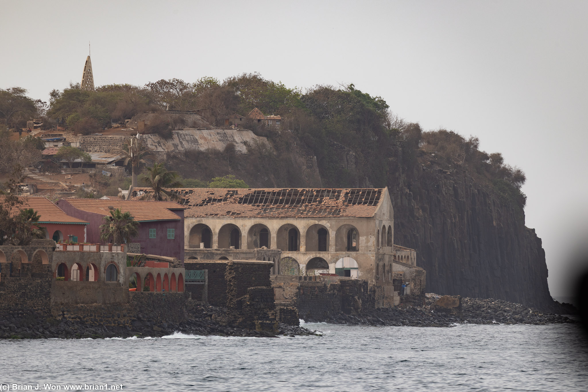 Approaching Goree Island.