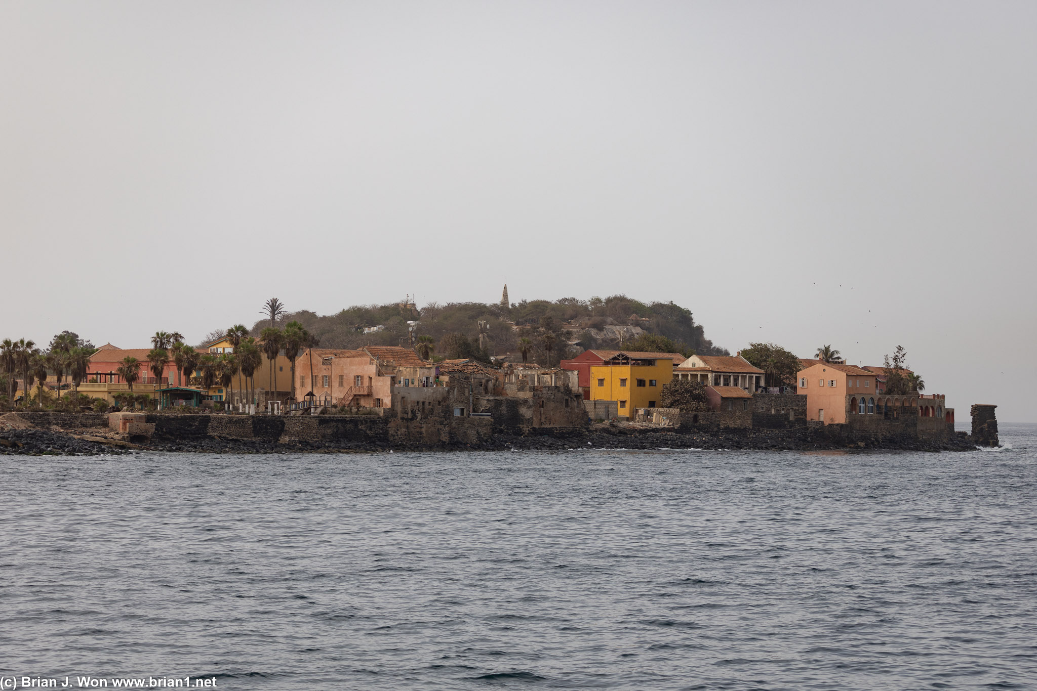 Approaching Goree Island.