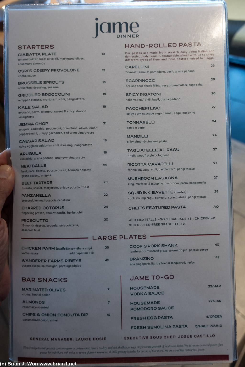 Menu.