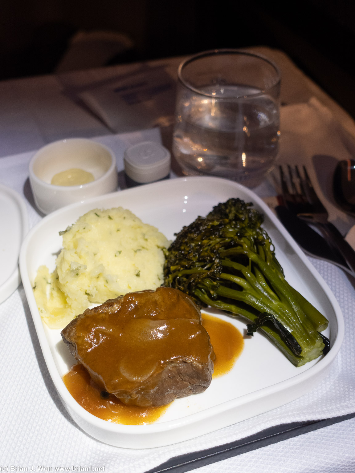 Shortrib and broccolini.