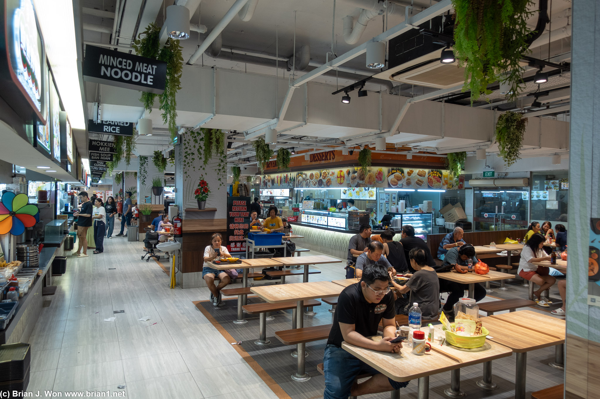 Food court inside Sim Lim Square.