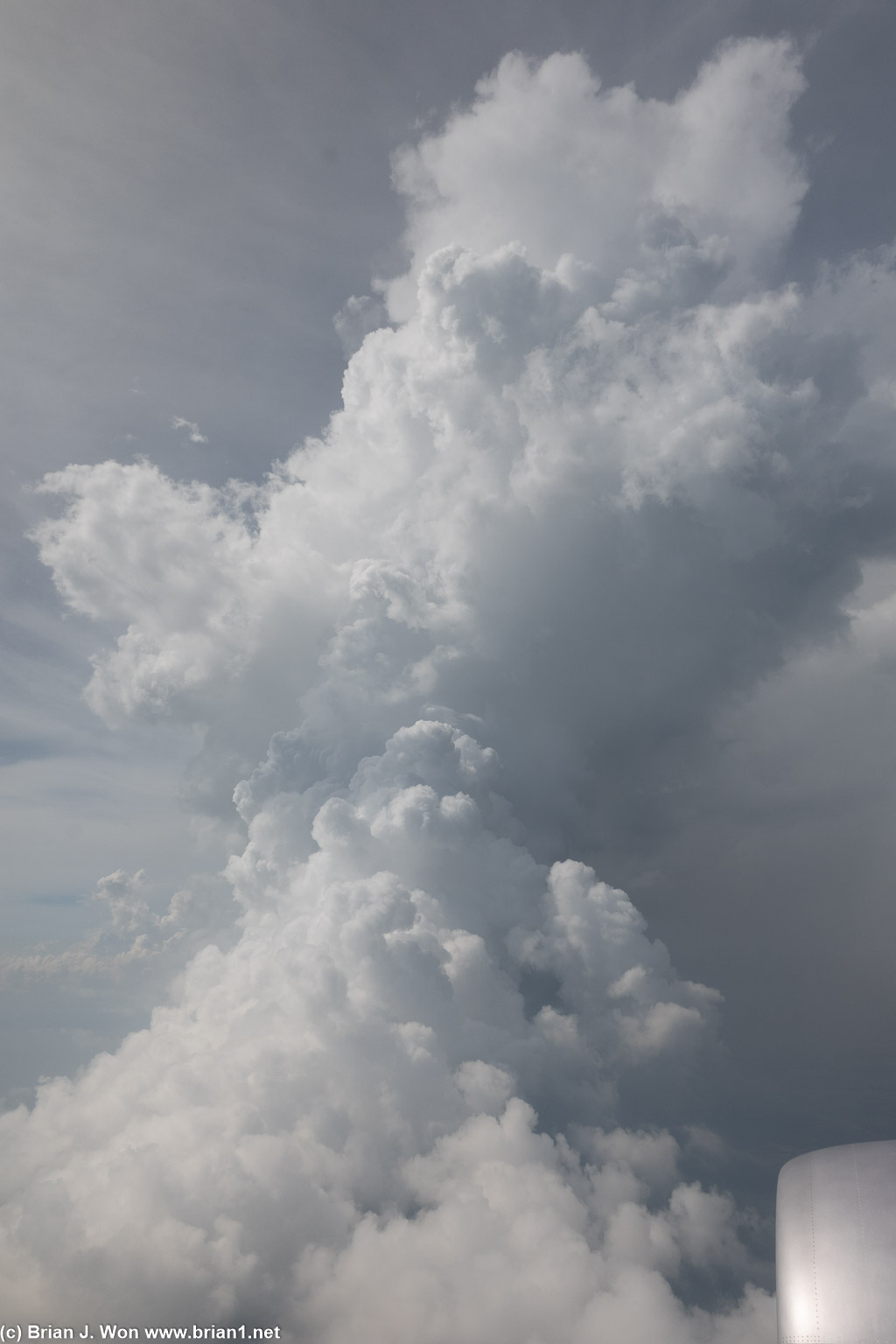 Fluffy clouds.