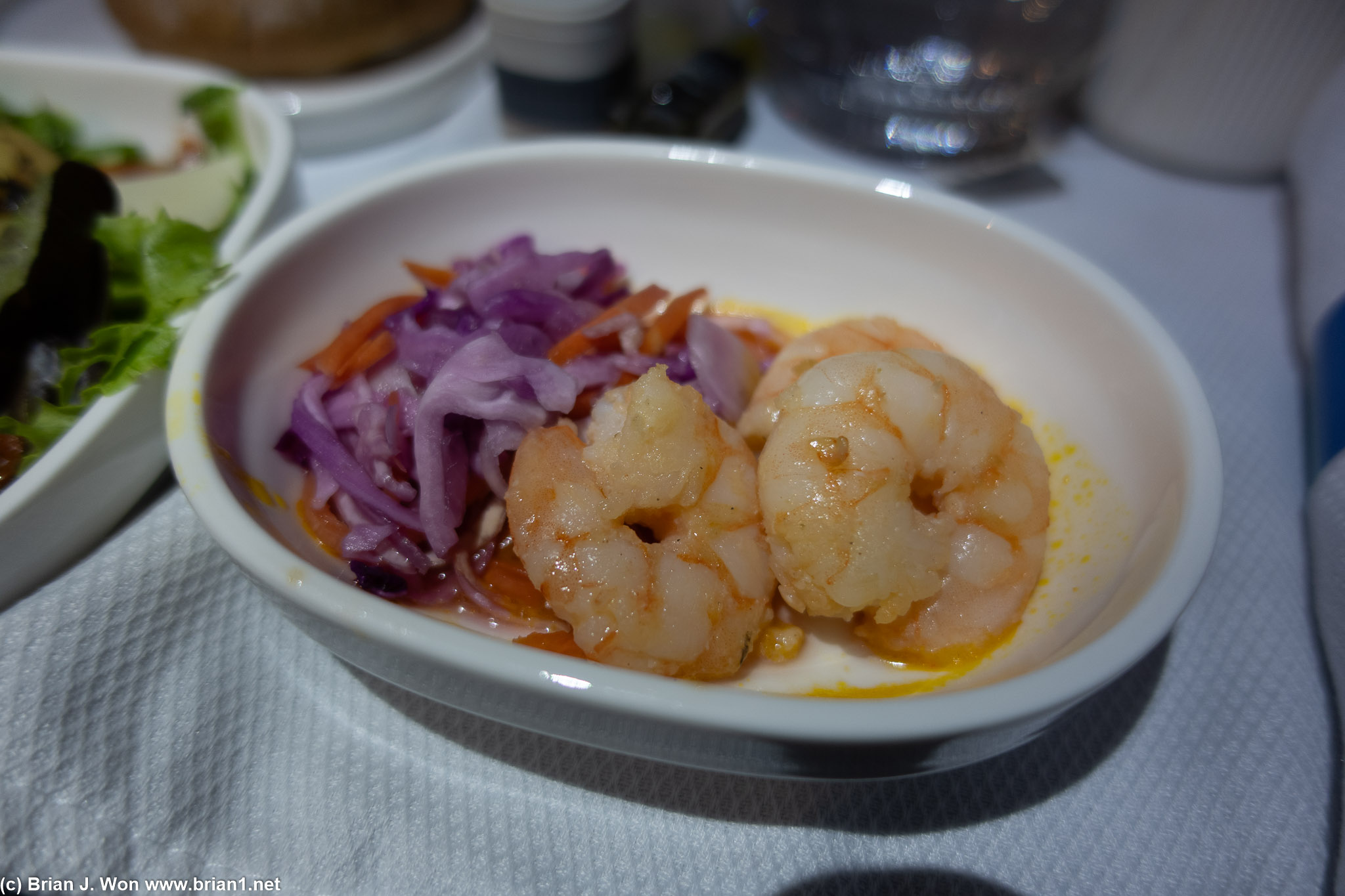 Shrimp not bad.