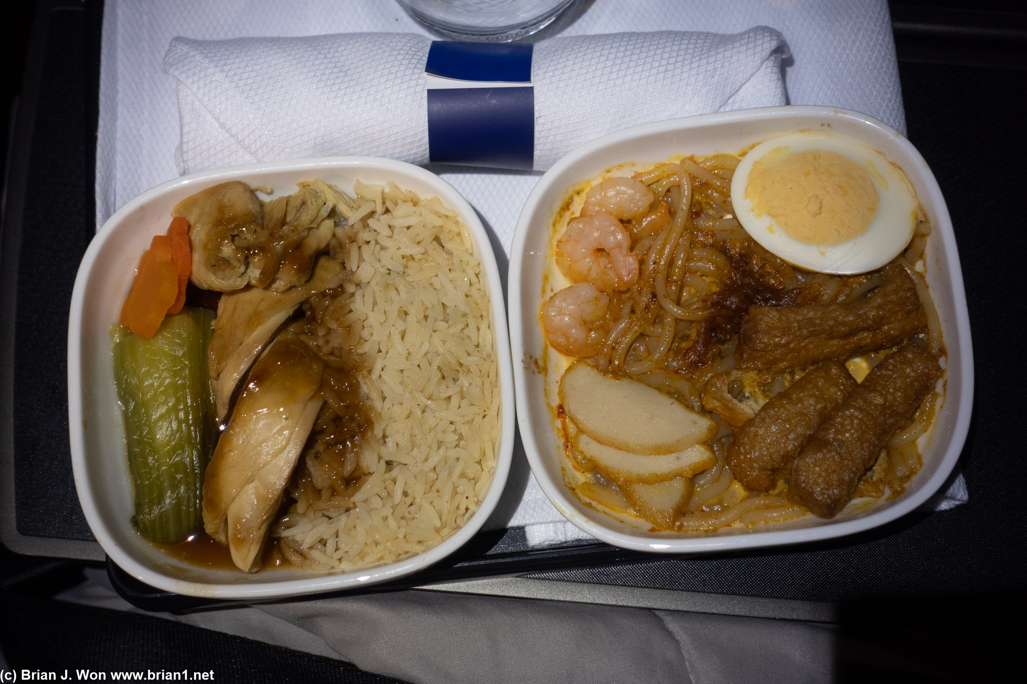 Mid-flight tapas.