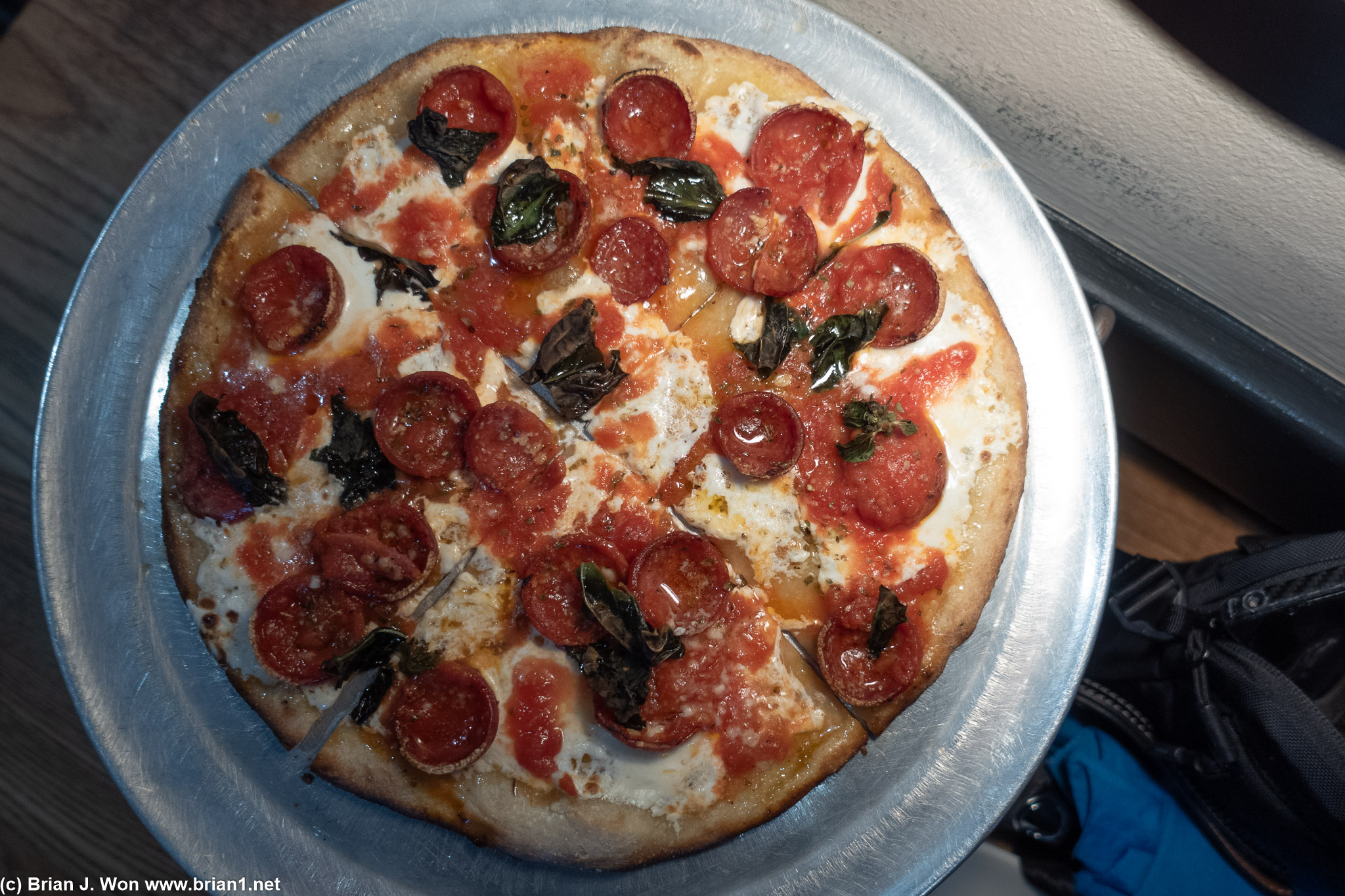 Personal pizza hit the spot.