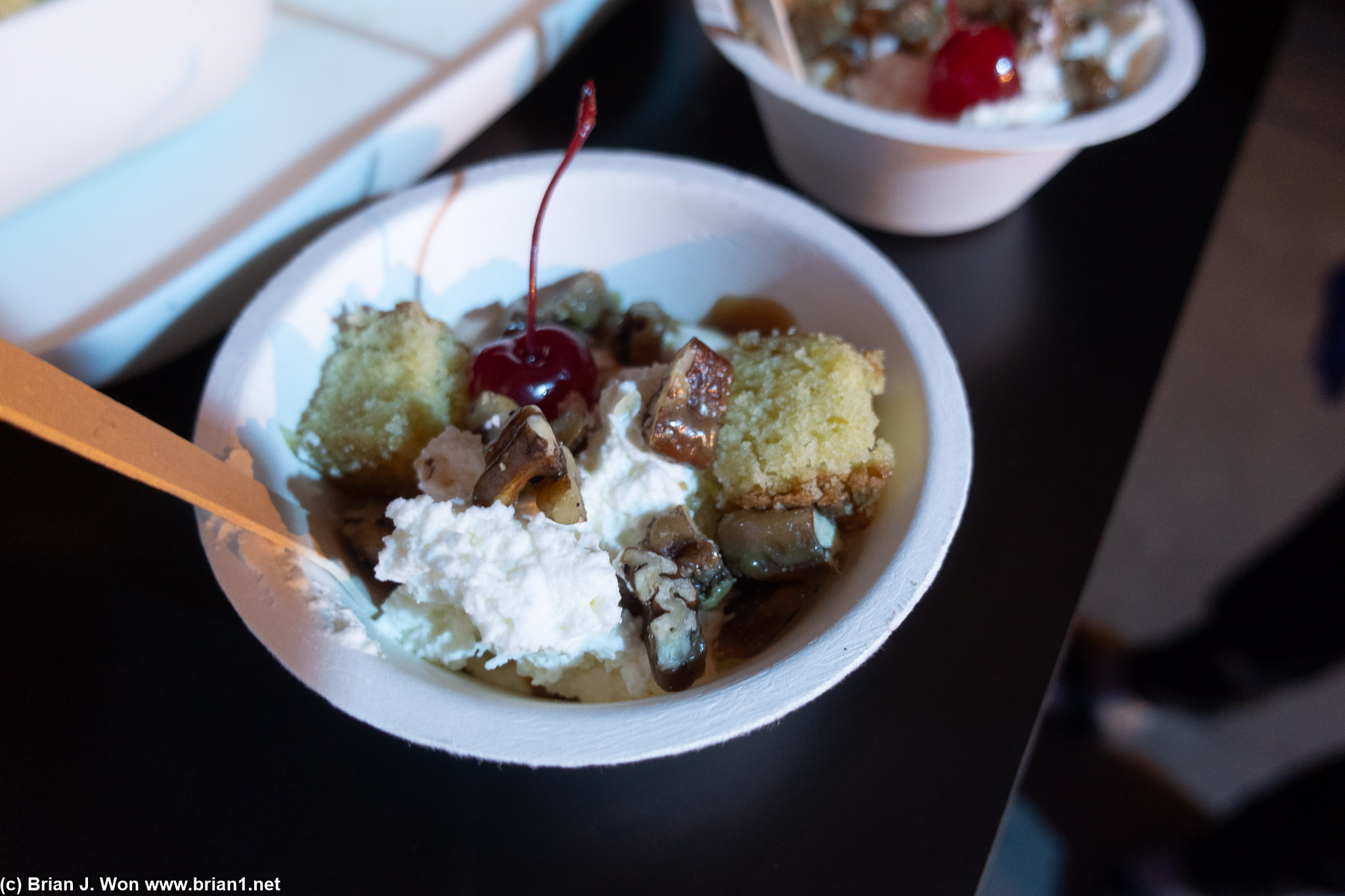 The "new" ice cream sundae.