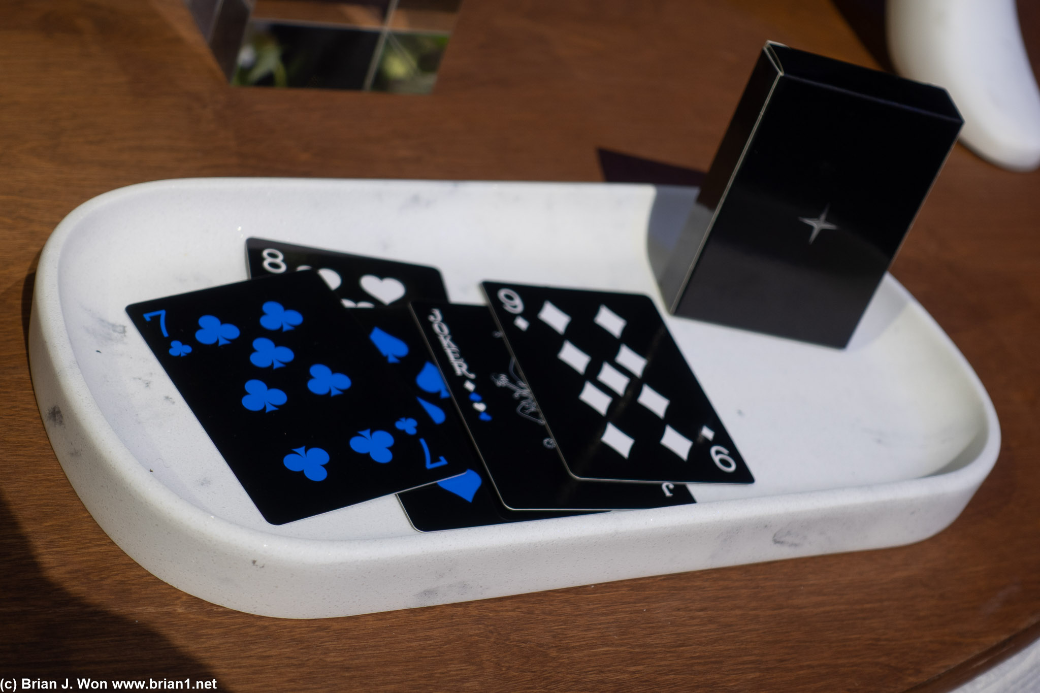 Fancy new playing cards.