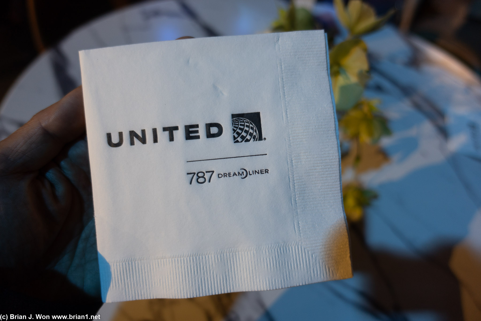 Did not expect special napkins.