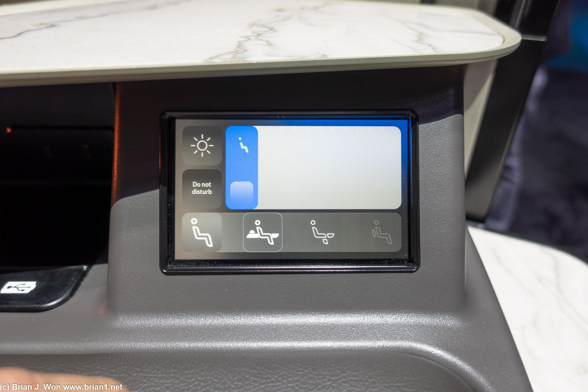 Seat controls.
