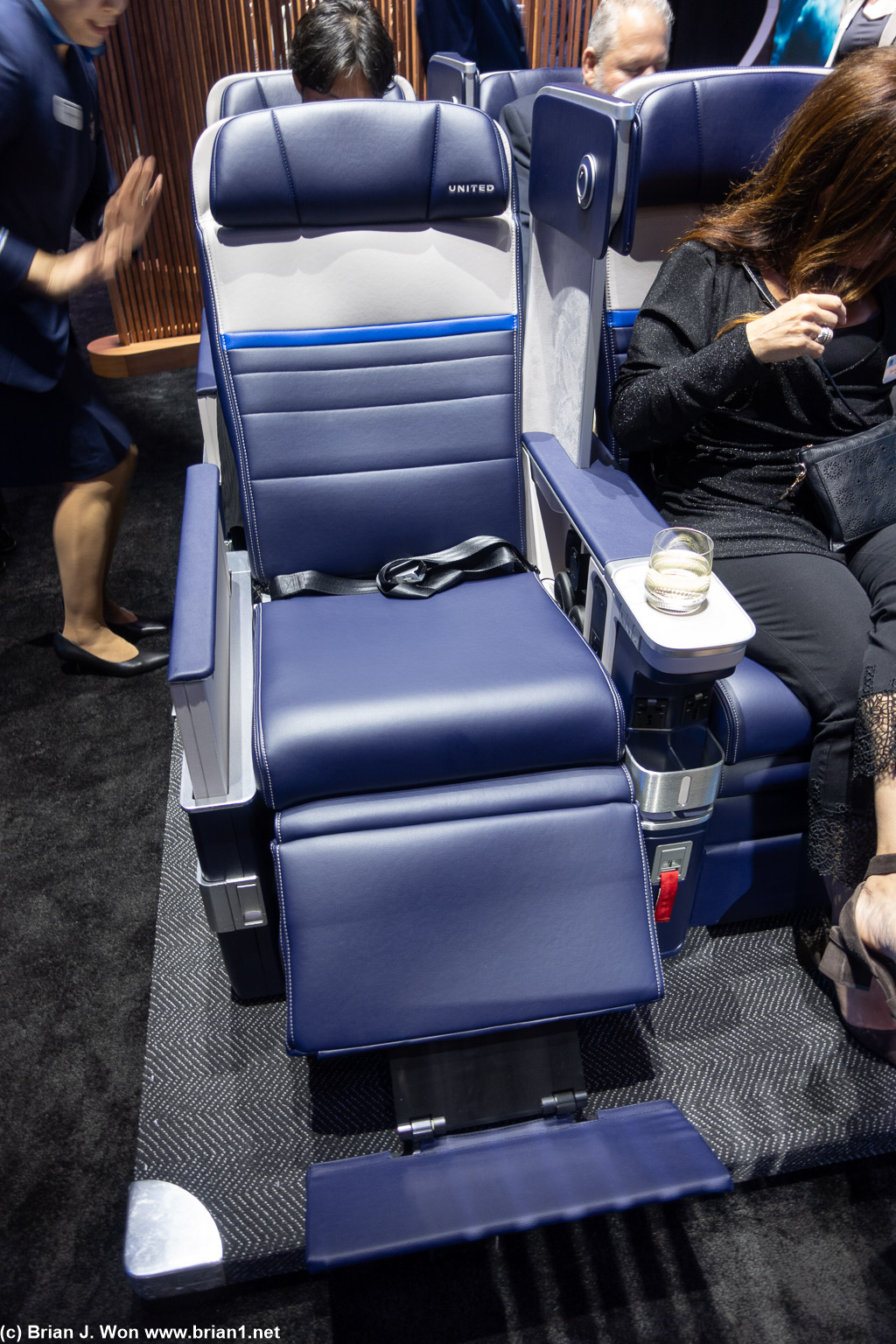 Upgraded Premium Plus seat (premium economy), using same bones as current seat.