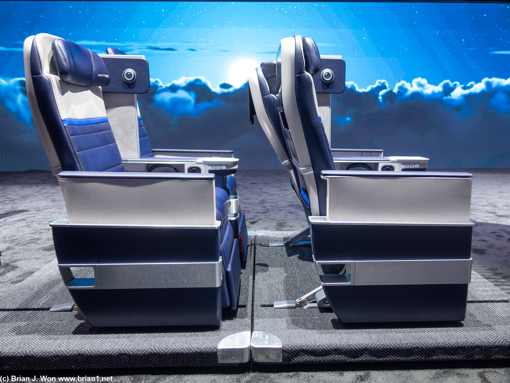 Premium Plus (premium economy) seats at 38" pitch.