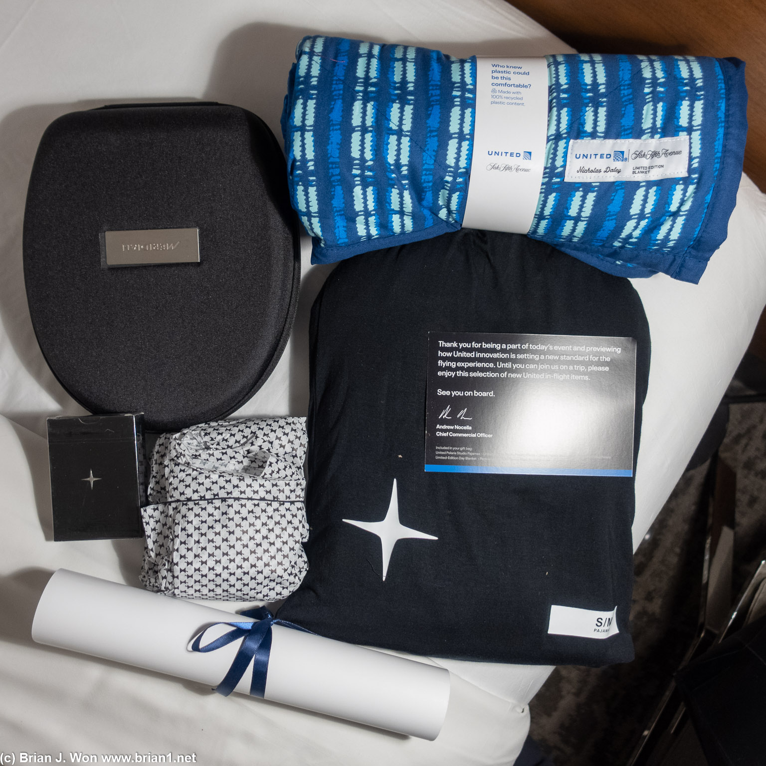 Swag in the gift bag.