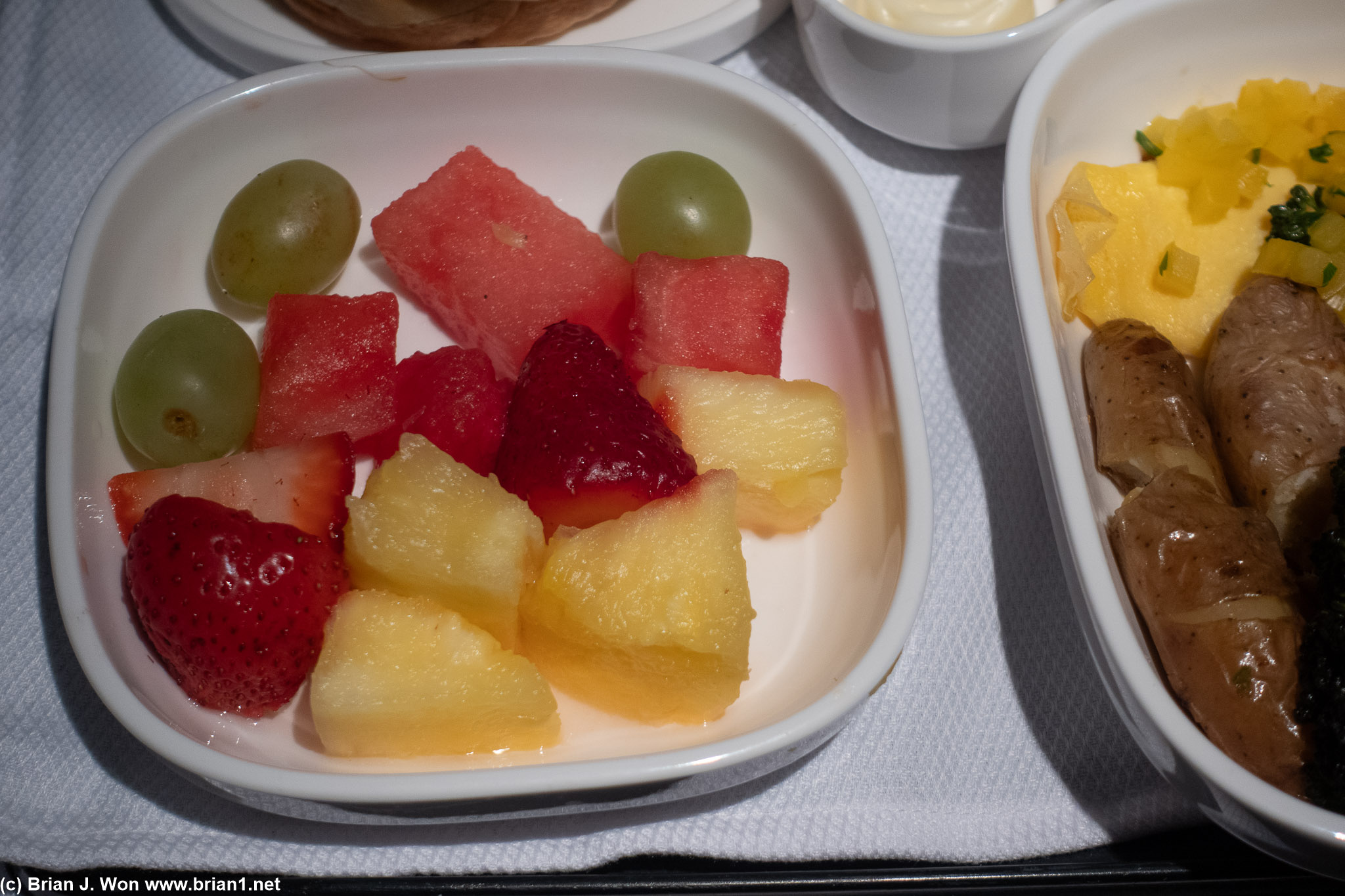Fruit was pretty good.