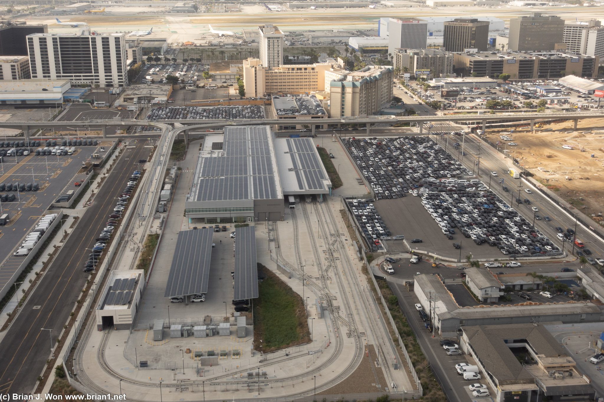 Close-up of maintenance center for APM.