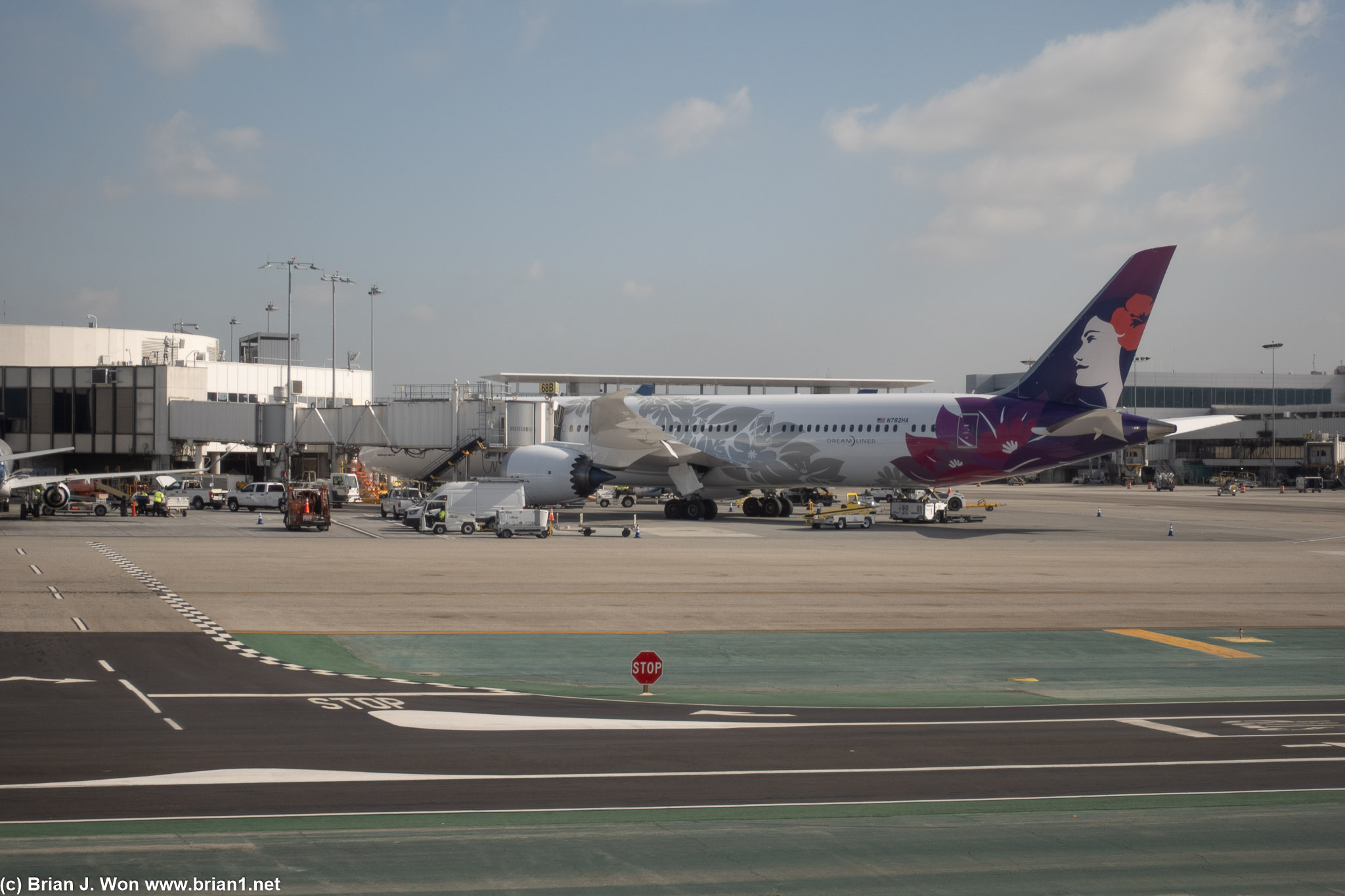 Hawaiian Airlines 787-9 at Terminal 6.