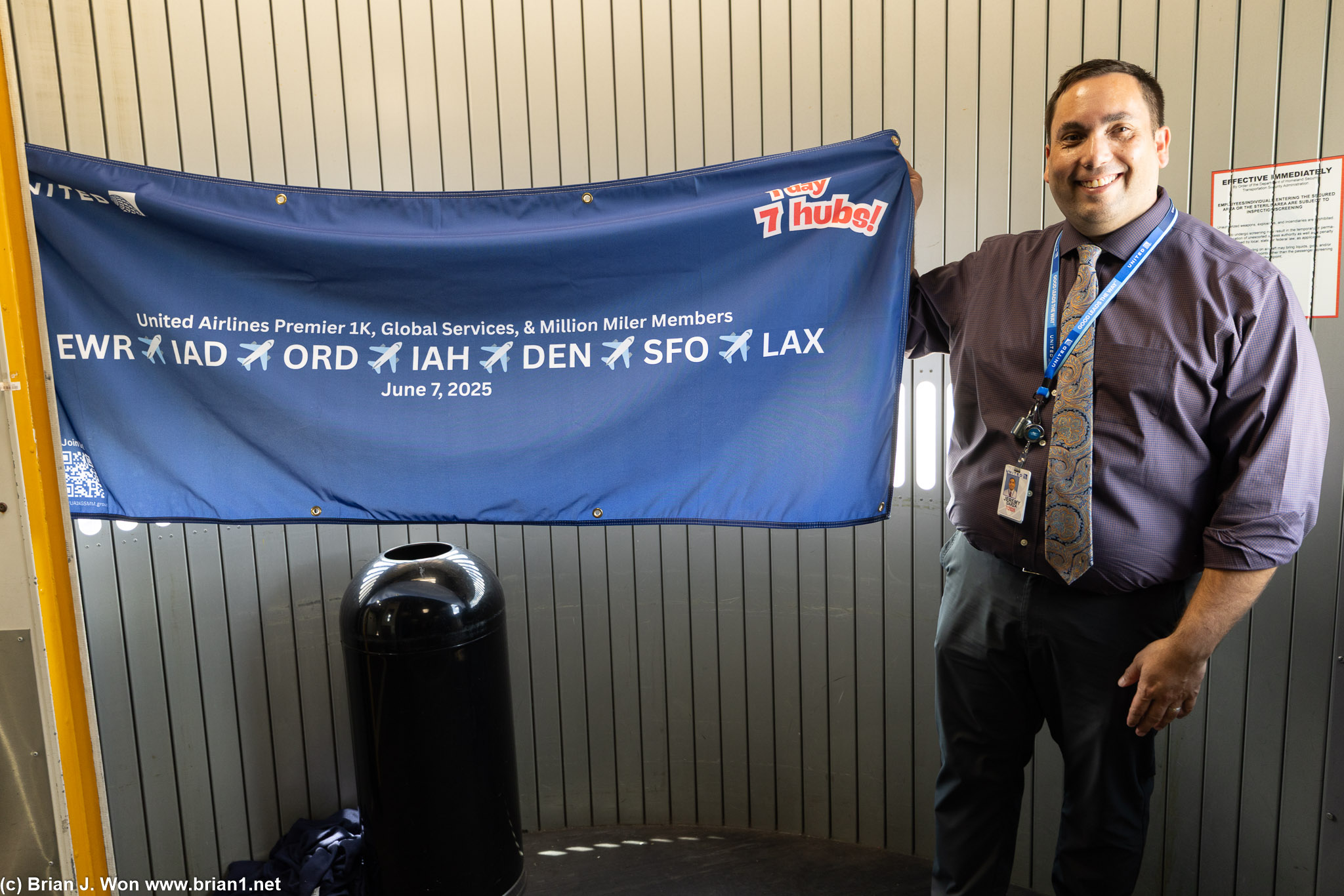 They even asked to borrow Carl's banner for boarding.