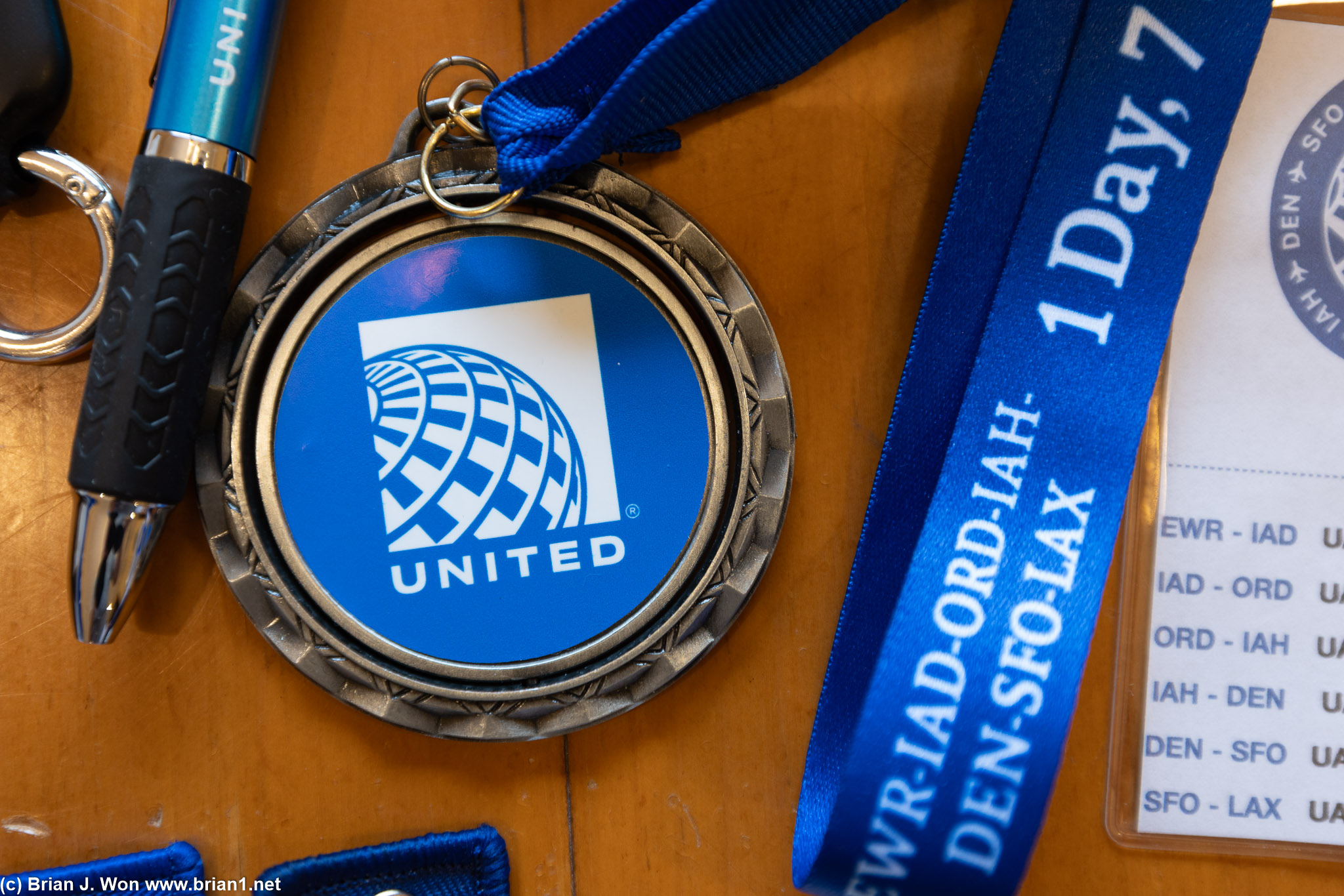 Hub run medal.