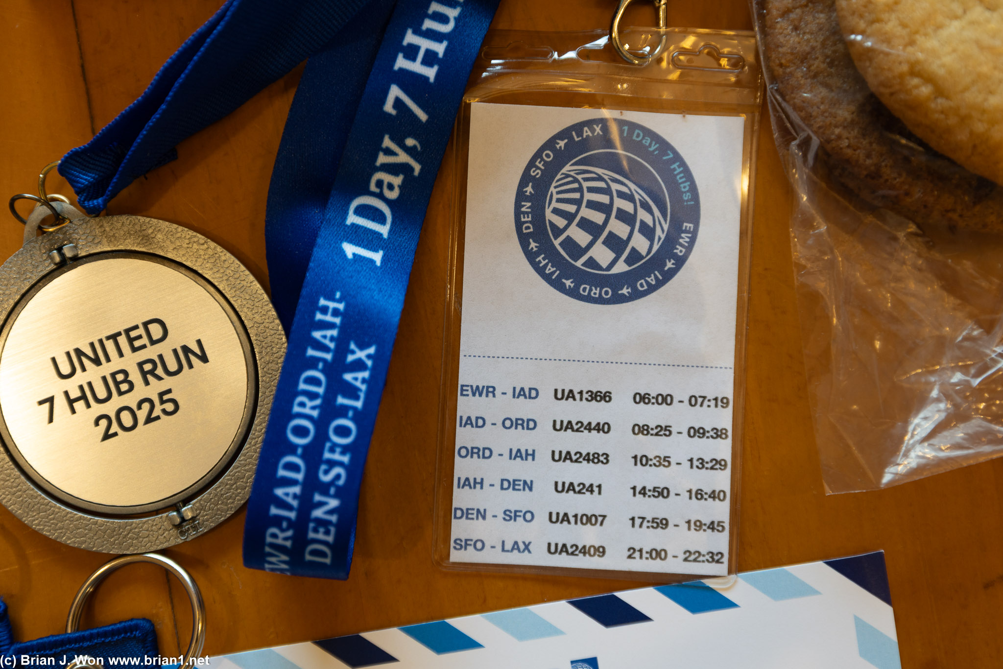 Warren's badge and lanyard.