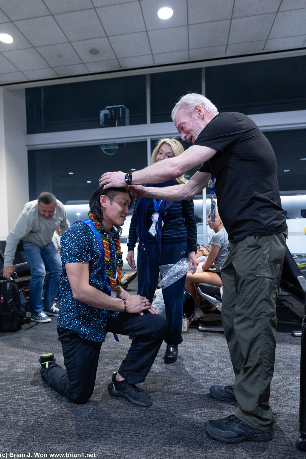 Bruce crowning his husband as United royalty (aka Lifetime Global Services).