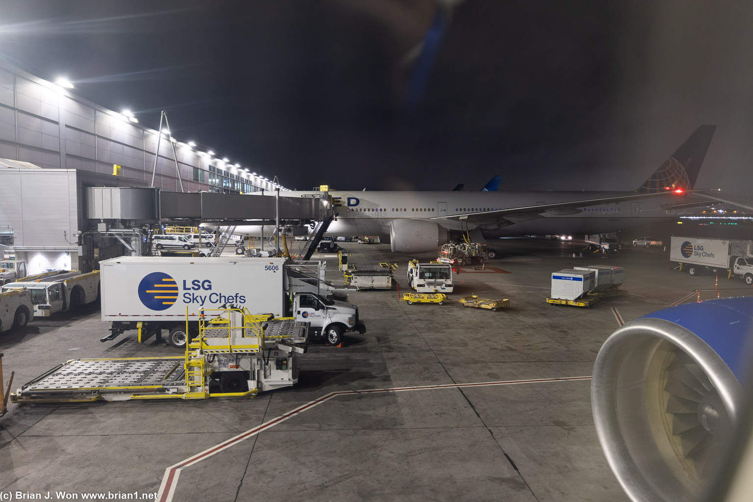 Big 777-300ER parked next to our 777-200ER.