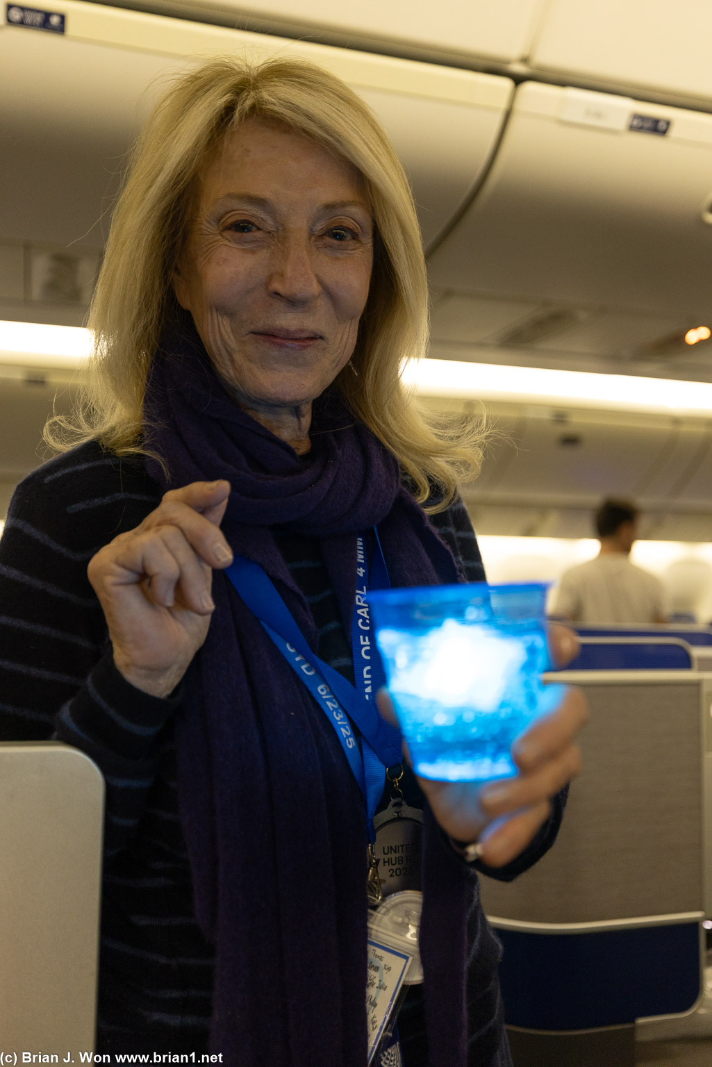 Kathie loves providing lighted ice cubes.