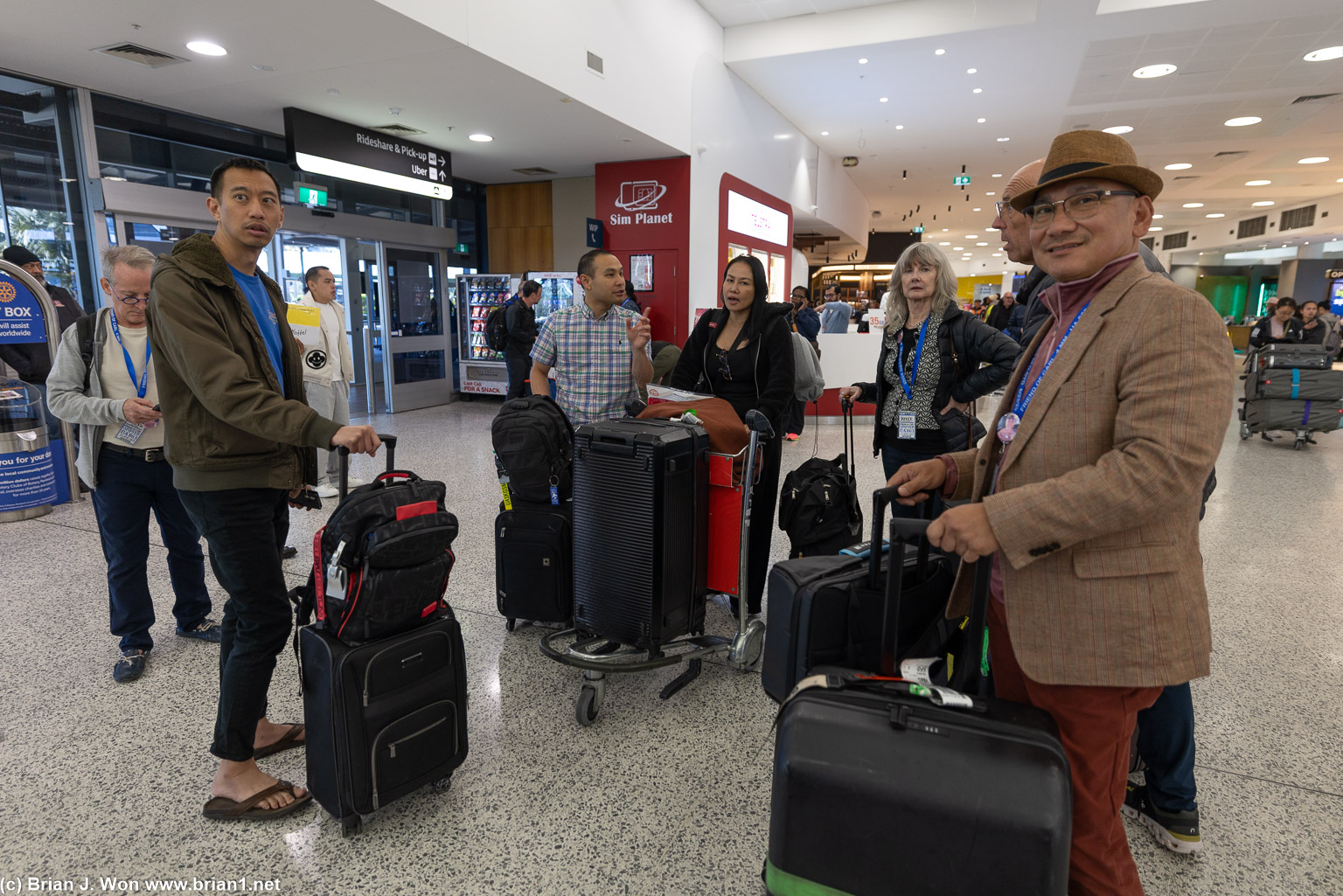 Officially land-side in Sydney.