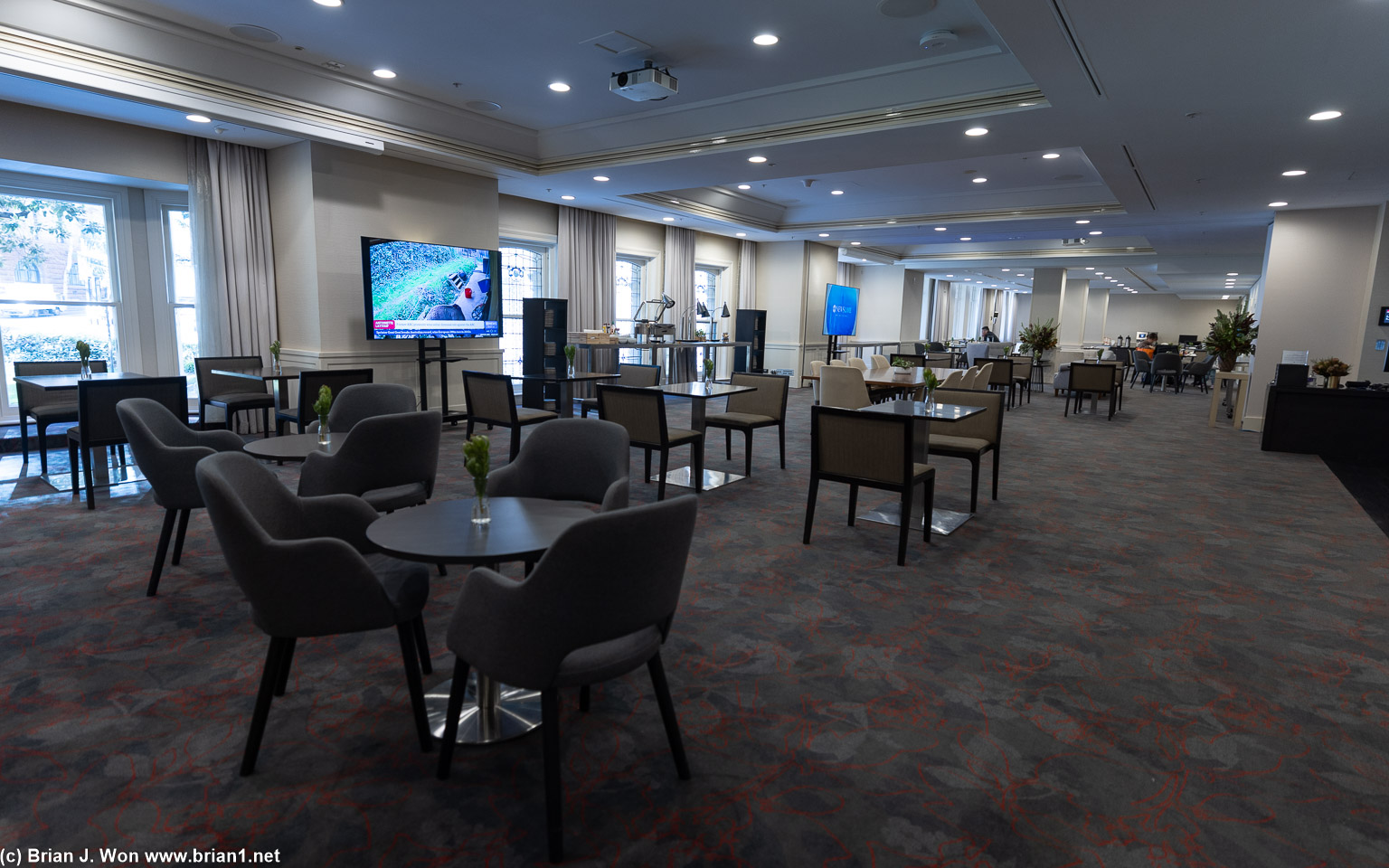 Temporary executive lounge at the Marriott Circular Quay.
