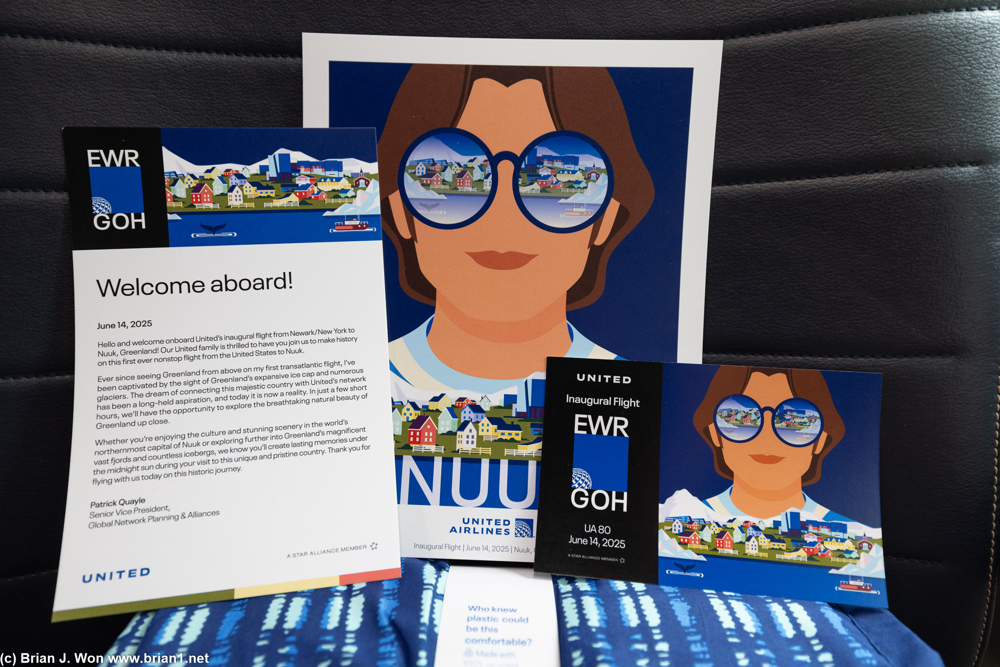 Welcome note, postcard, and mini-poster.