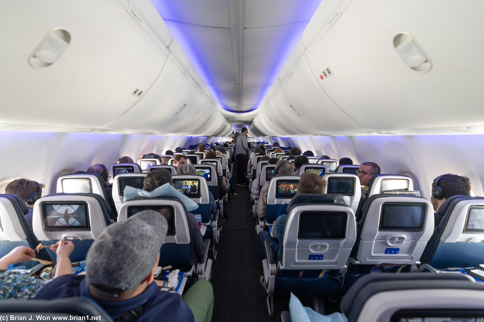 Nearly full flight.