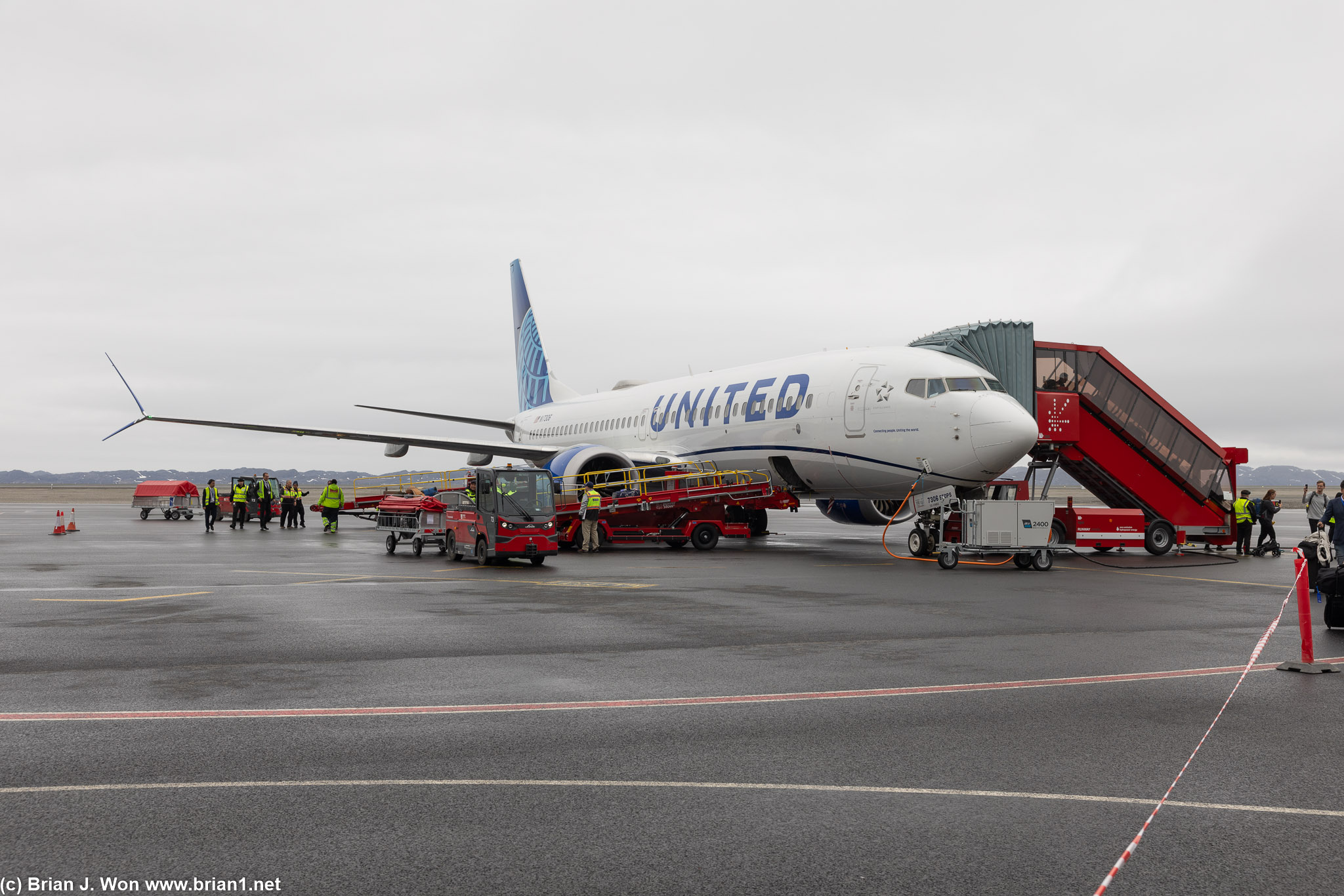 N17306 safely arrived from Newark to Nuuk, Greenland.