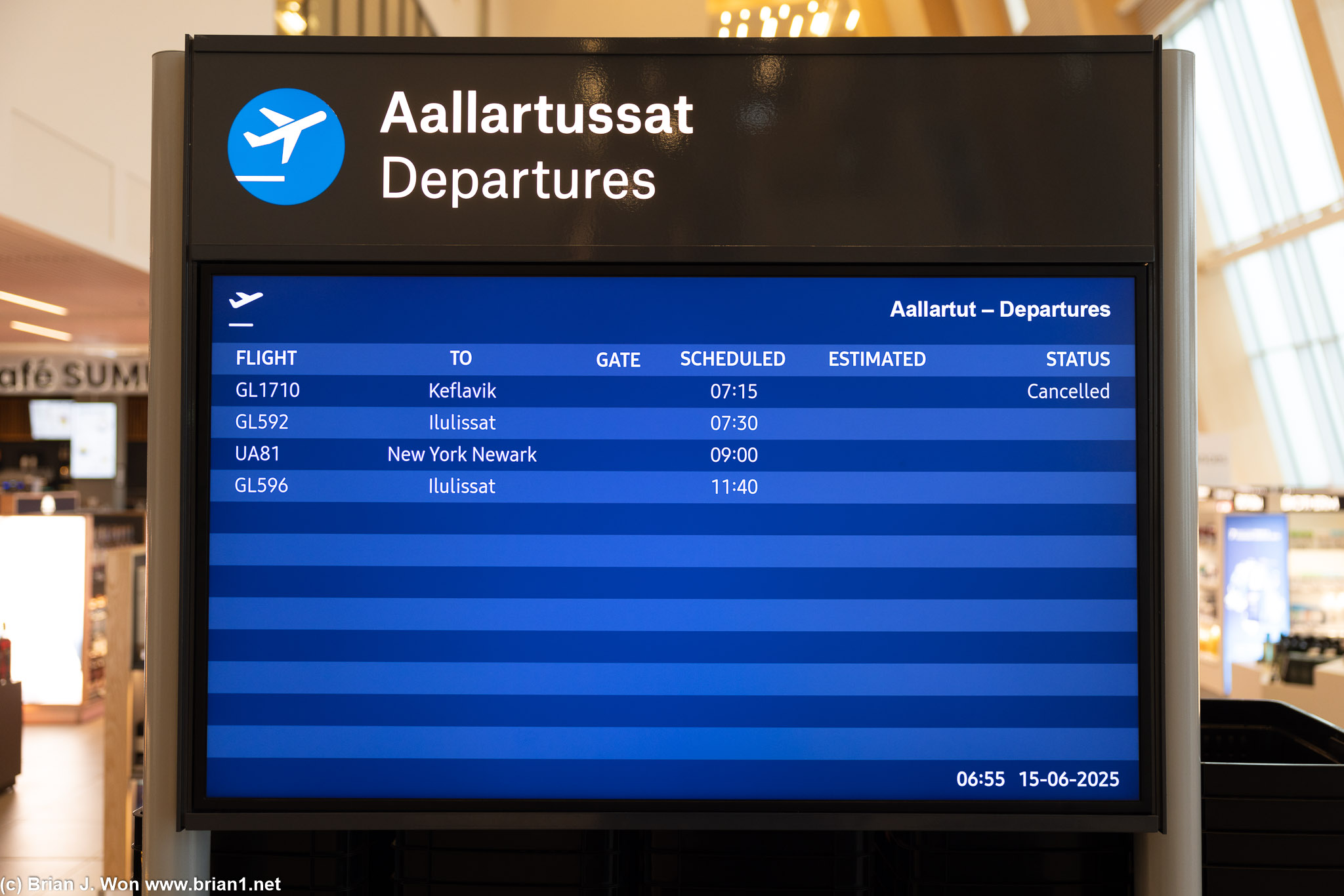 Inaugural GOH-EWR, UA 81, leaving in two hours.
