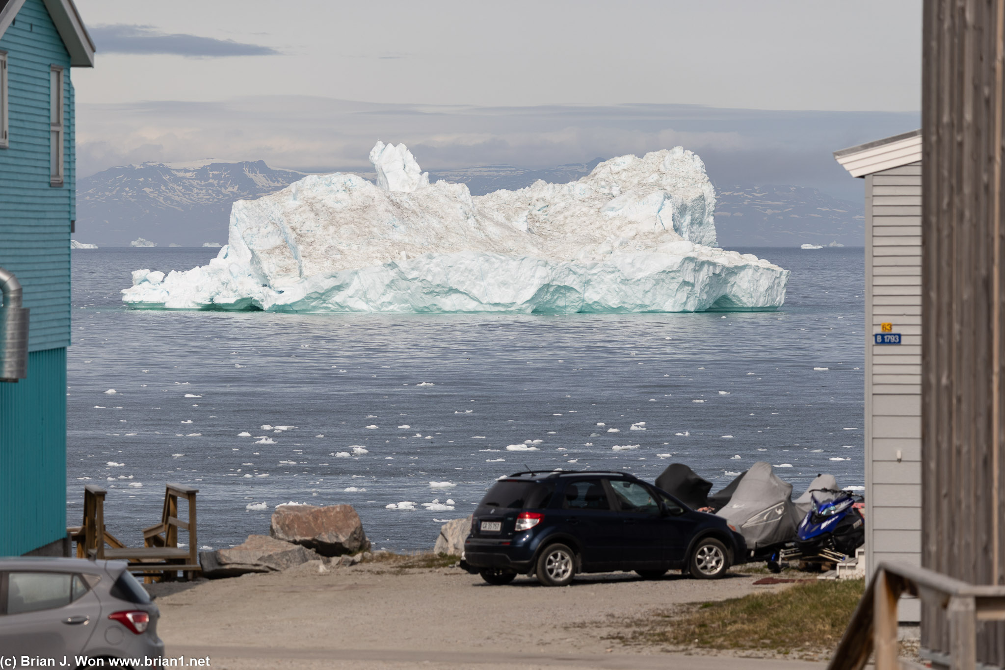 Just icebergs right outside.