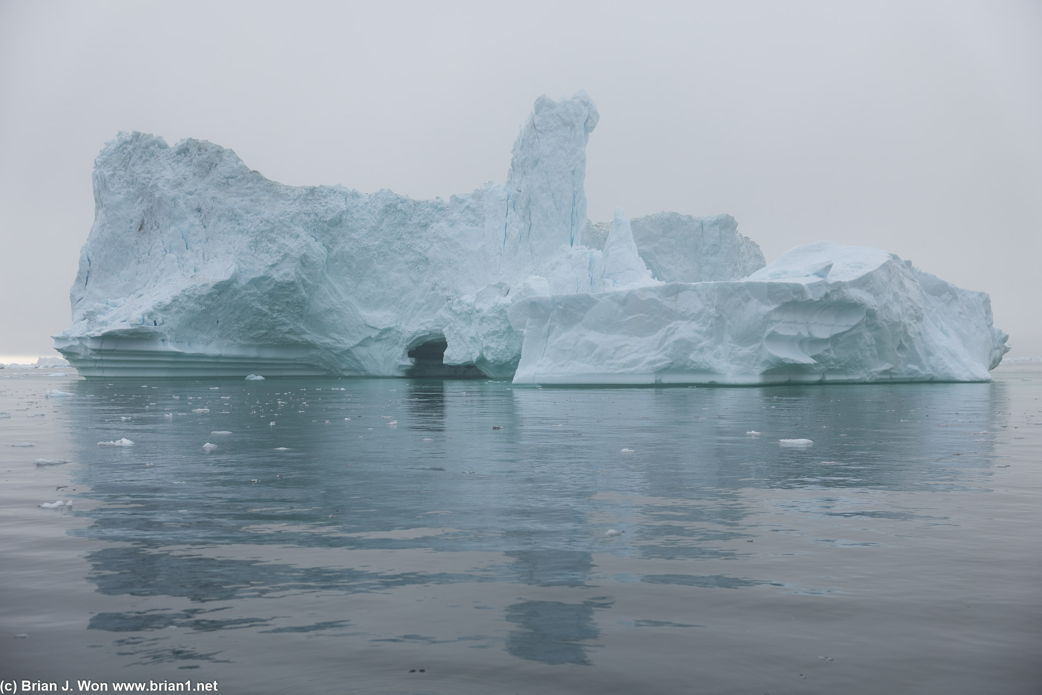 Getting close up to some different icebergs in the icefjord.