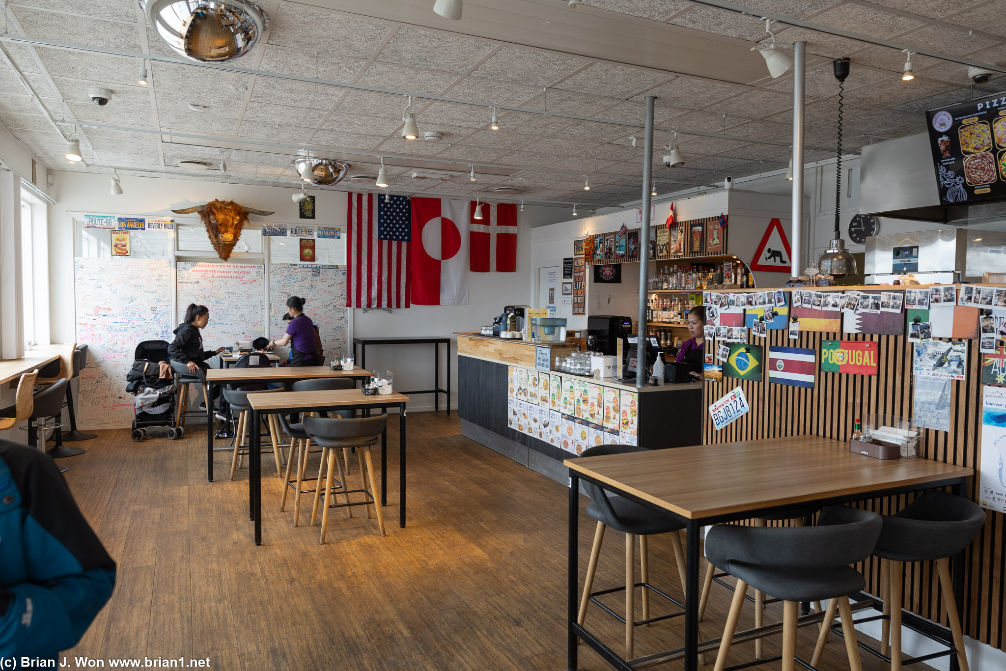 Hangout Bistro leans heavily into their international visitors.