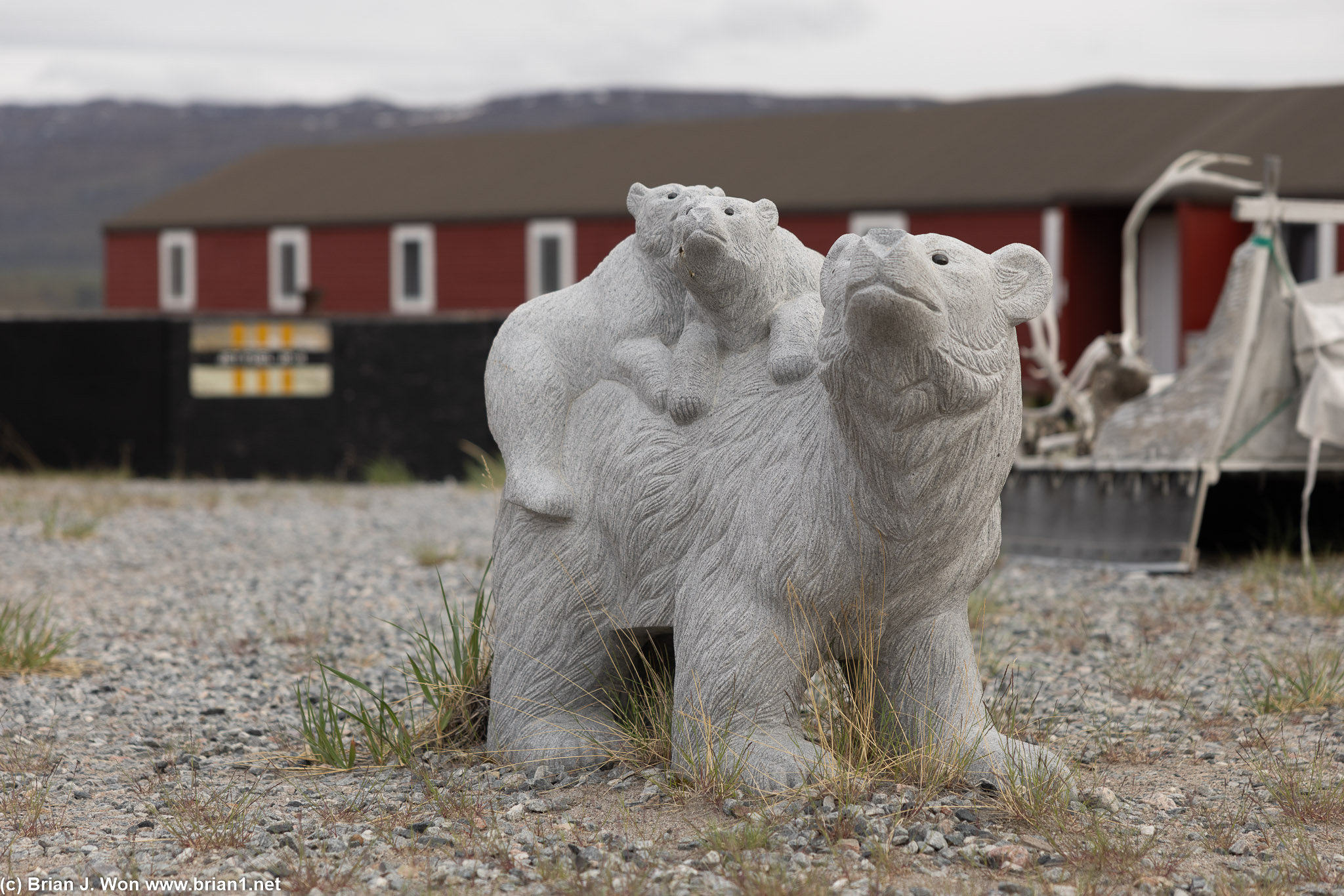 Cute bear statute at least.