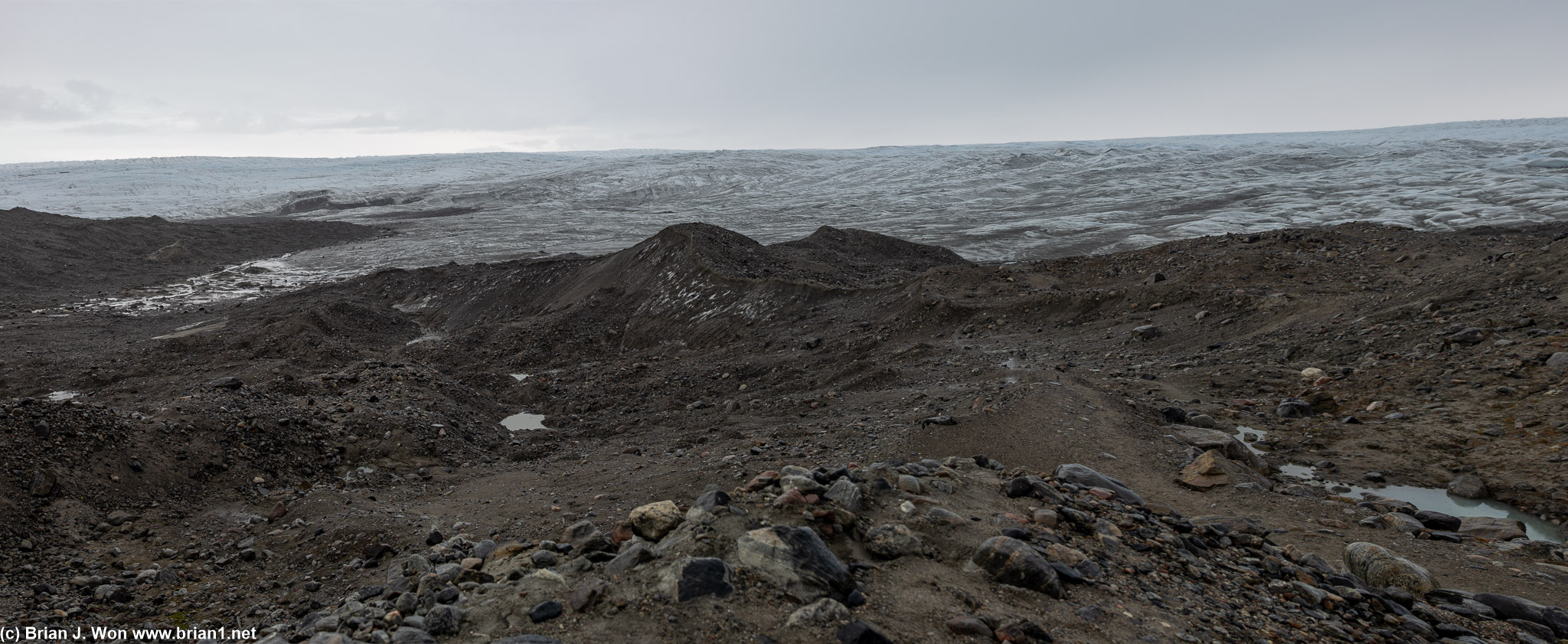 Point 660 one of the few relatively convenient points in Greenland where you can actually drive to the ice sheet.
