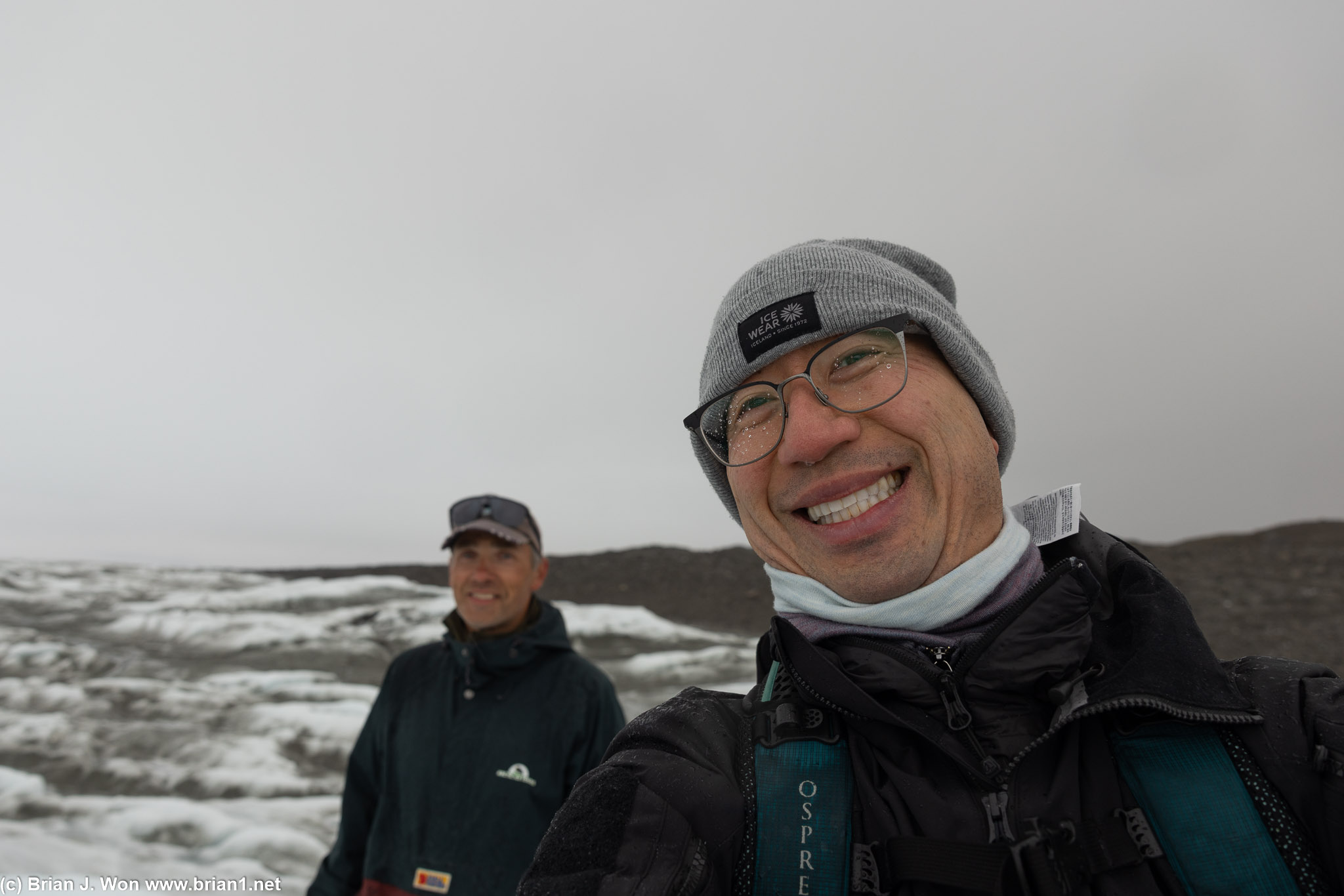 Yes, it's cold on a glacier.