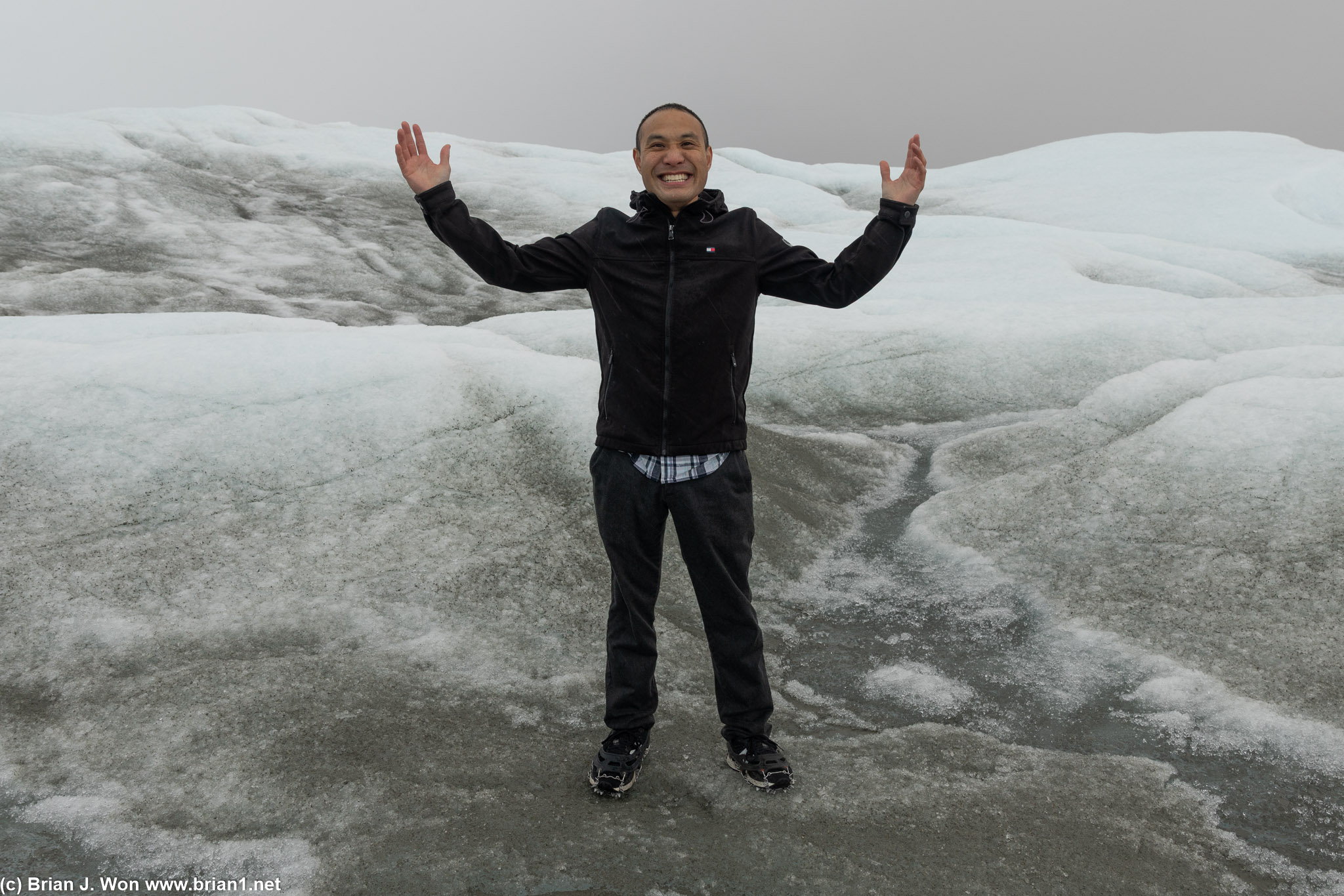Scott really wanted to touch a glacier.
