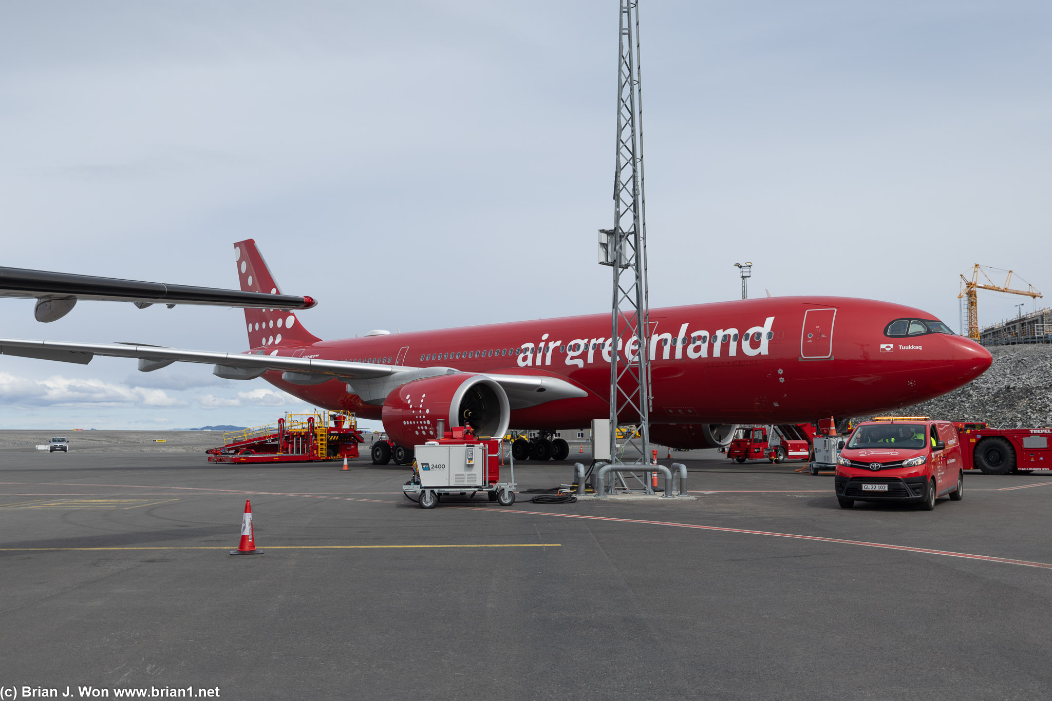 Air Greenland's sole Airbus A330-800neo, OY-GKN "Tuukaq."