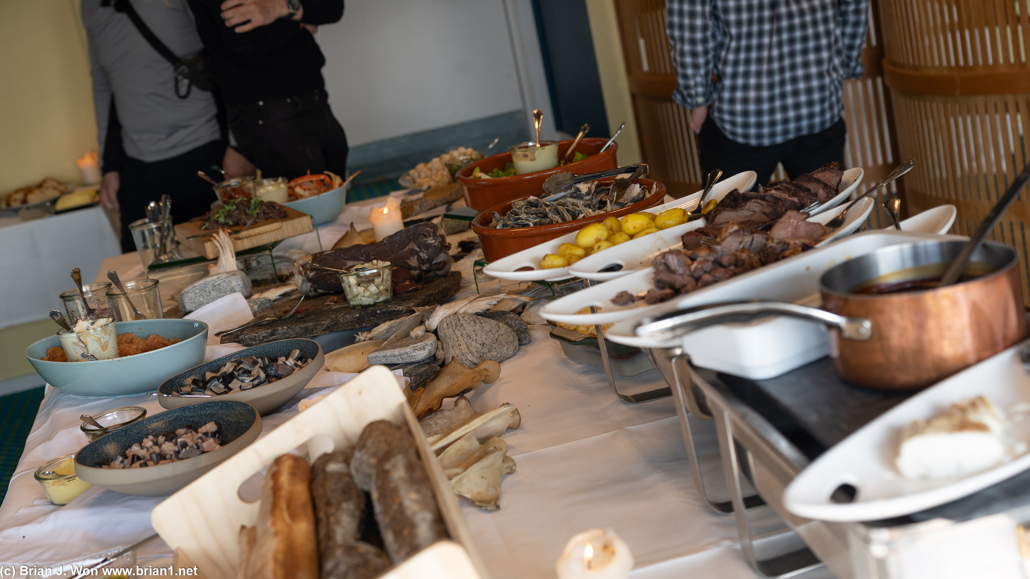 A few days a week, Sarfalik offers a Greenlandic buffet.