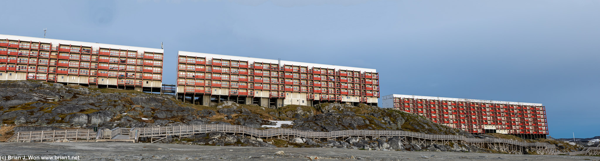 Many very old apartment buildings.